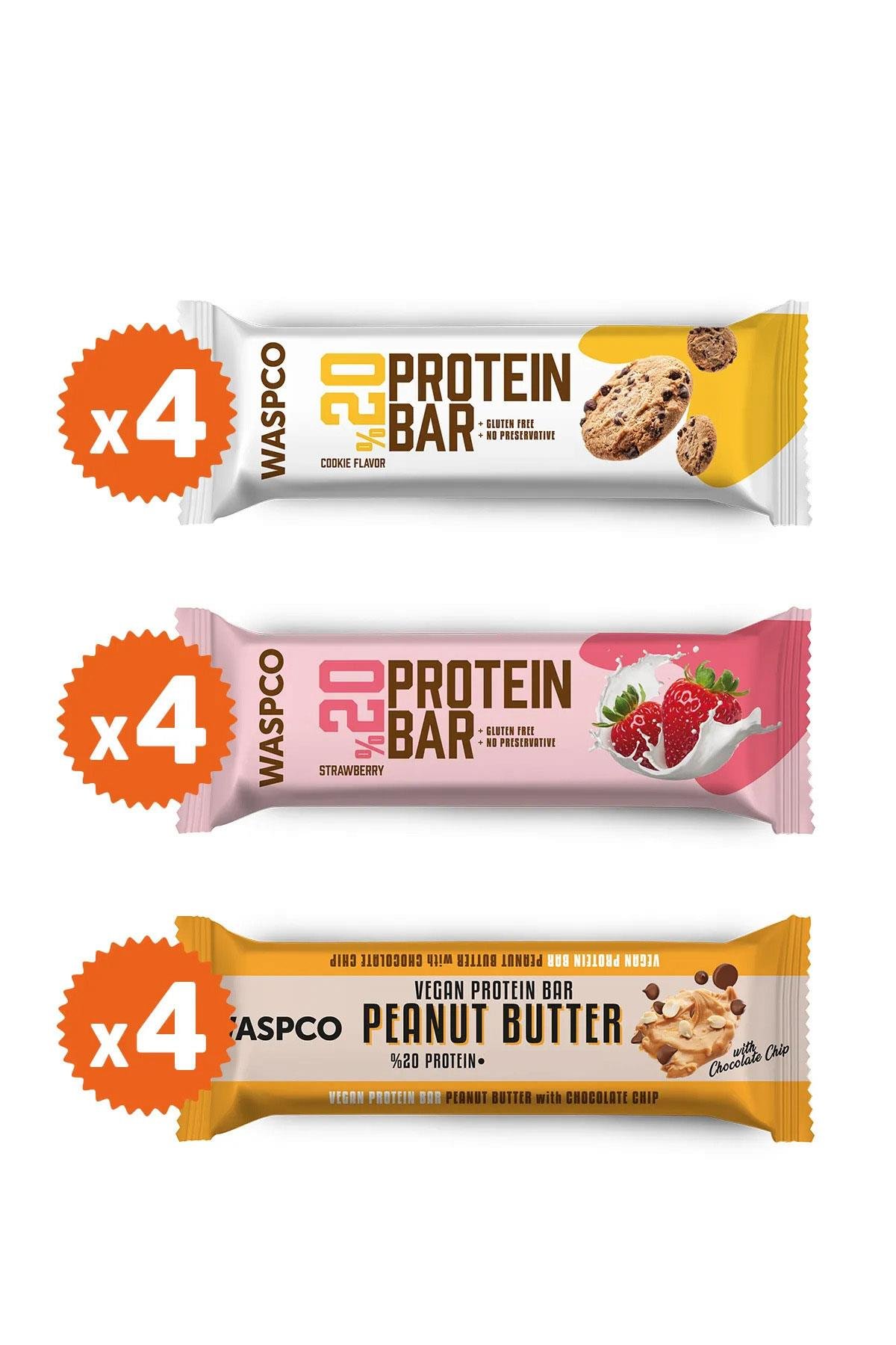 Protein Bar Karma Kutu 40g x 12 Adet (3 Çeşit)