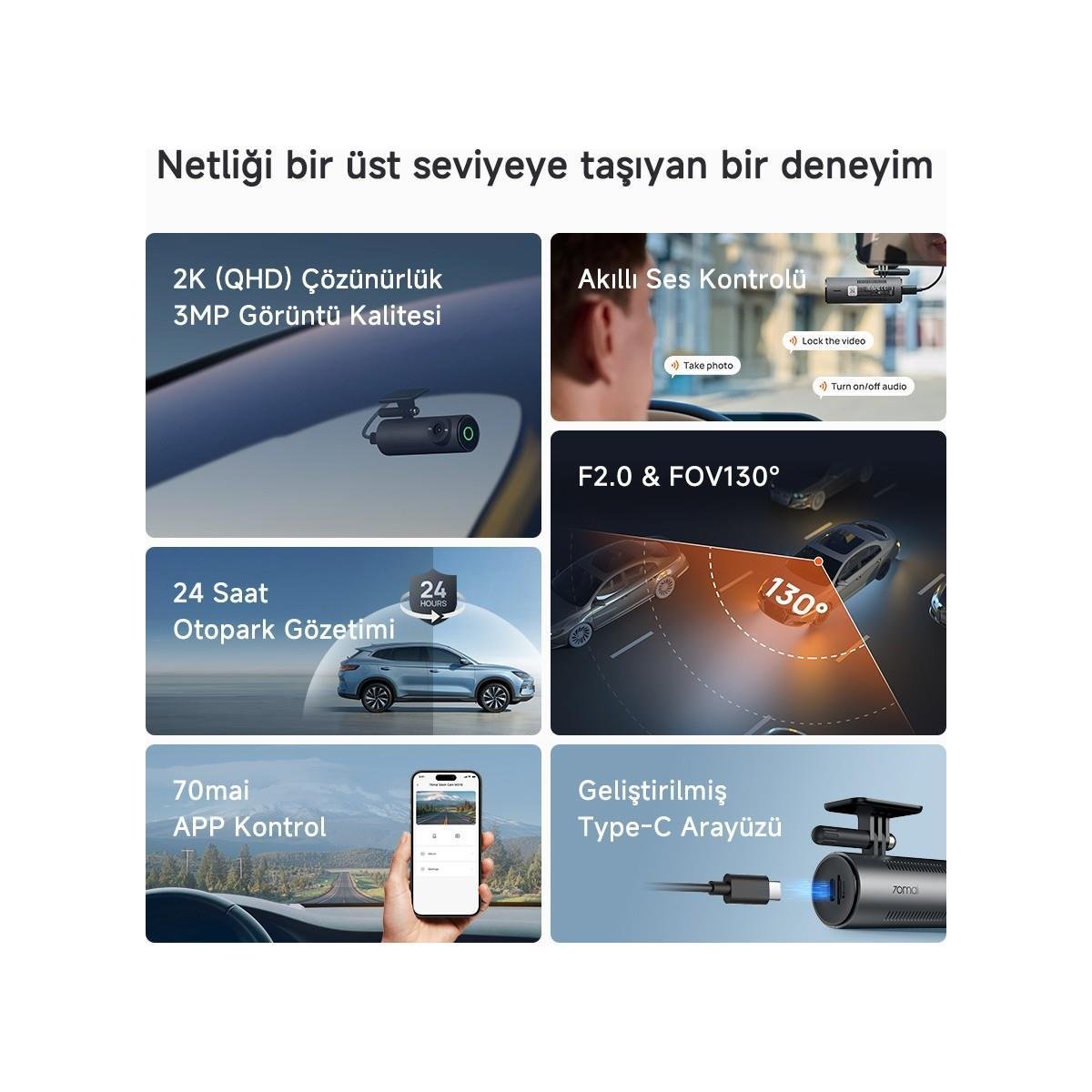 70mai M310 Araç İçi Kamera