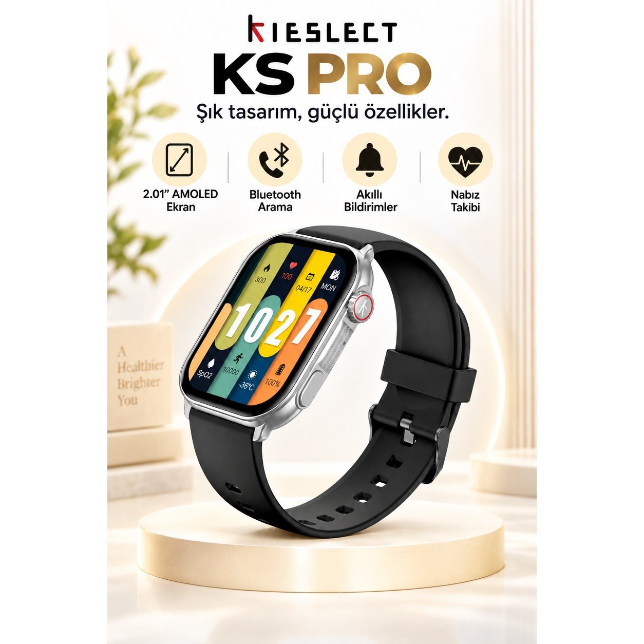 Kieslect Ks Pro Arama Özellikli Akıllı Saat