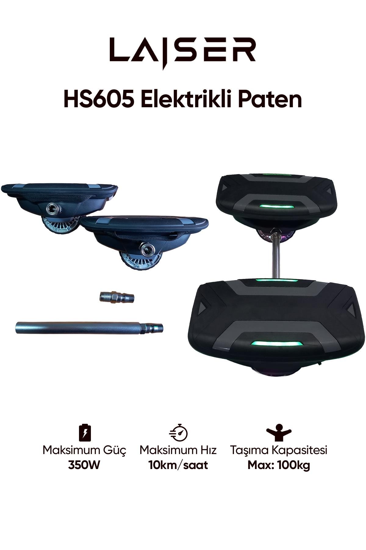 Laiser HS605 elektrikli paten 350W Led ışıklı 