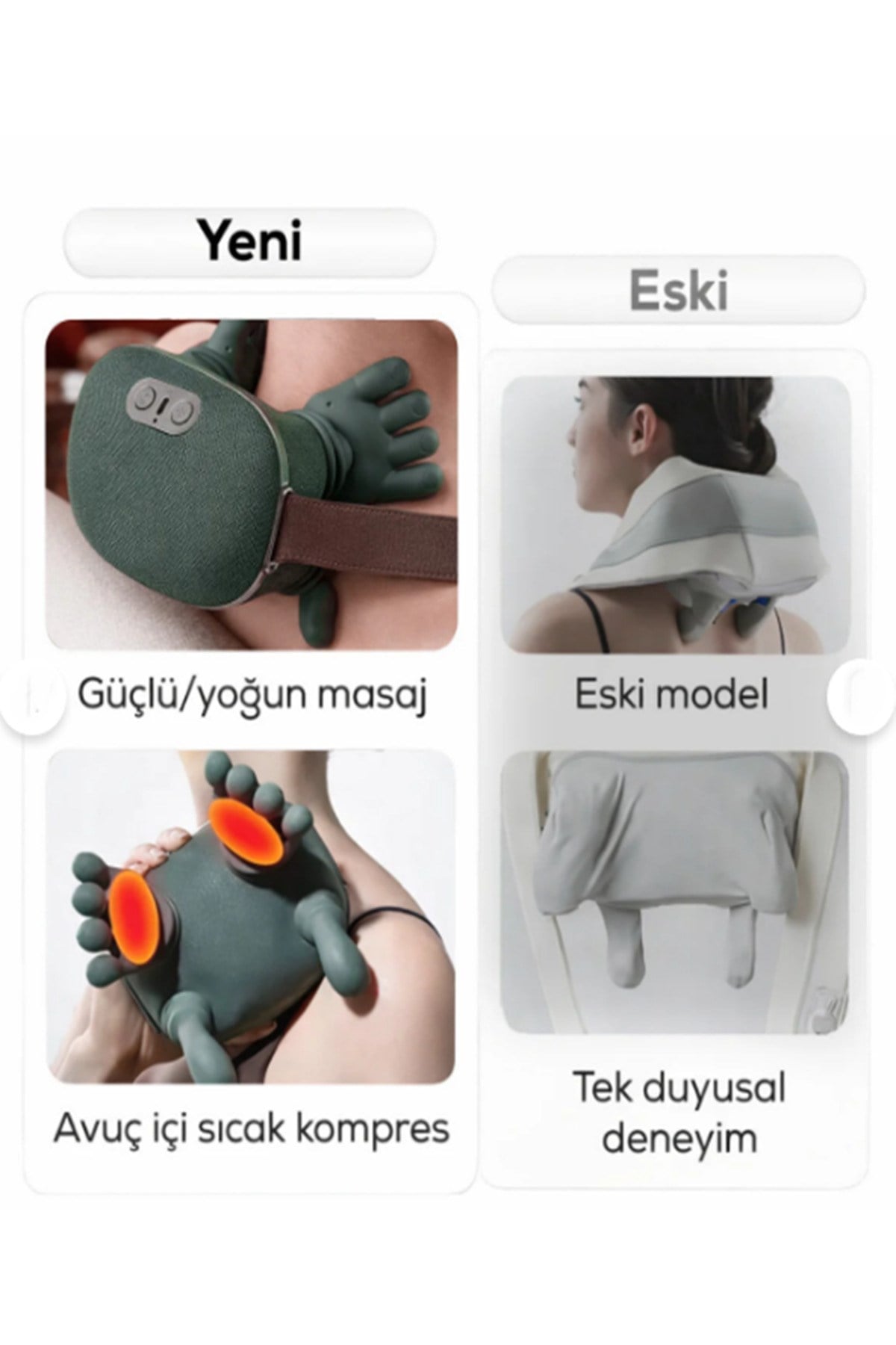 Laiser Isı Destekli Boyun Omuz ve Sırt,Derin Doku Masaj Cihazı 