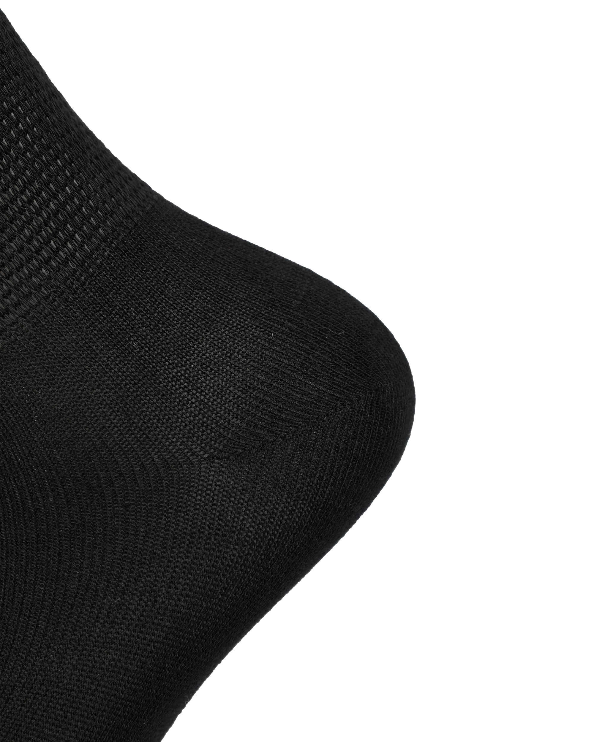  Unisex Bambu Diyabetik Şeker Çorabı Siyah 