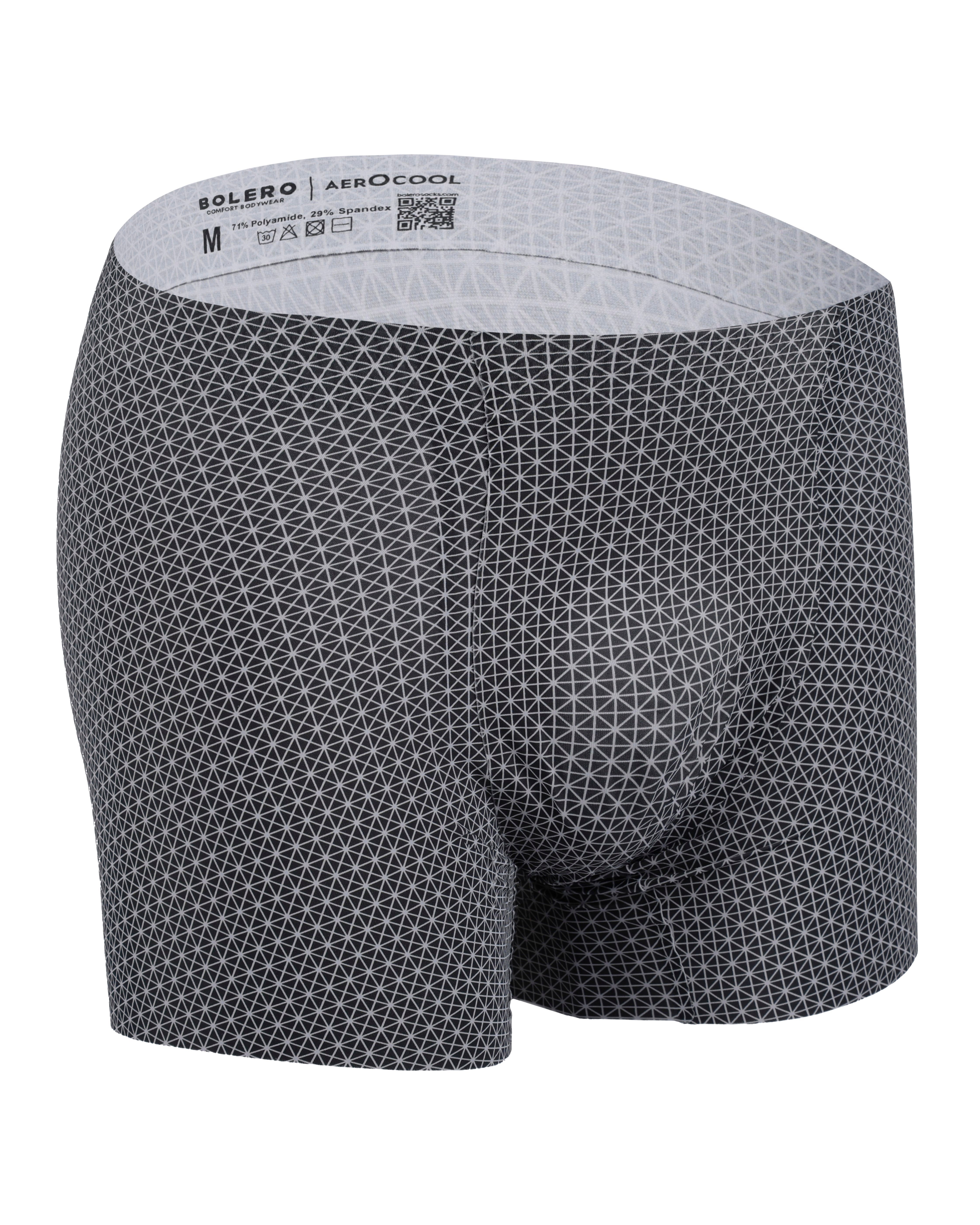 Erkek Dikişsiz Aerocool Boxer Antrasit Baskılı