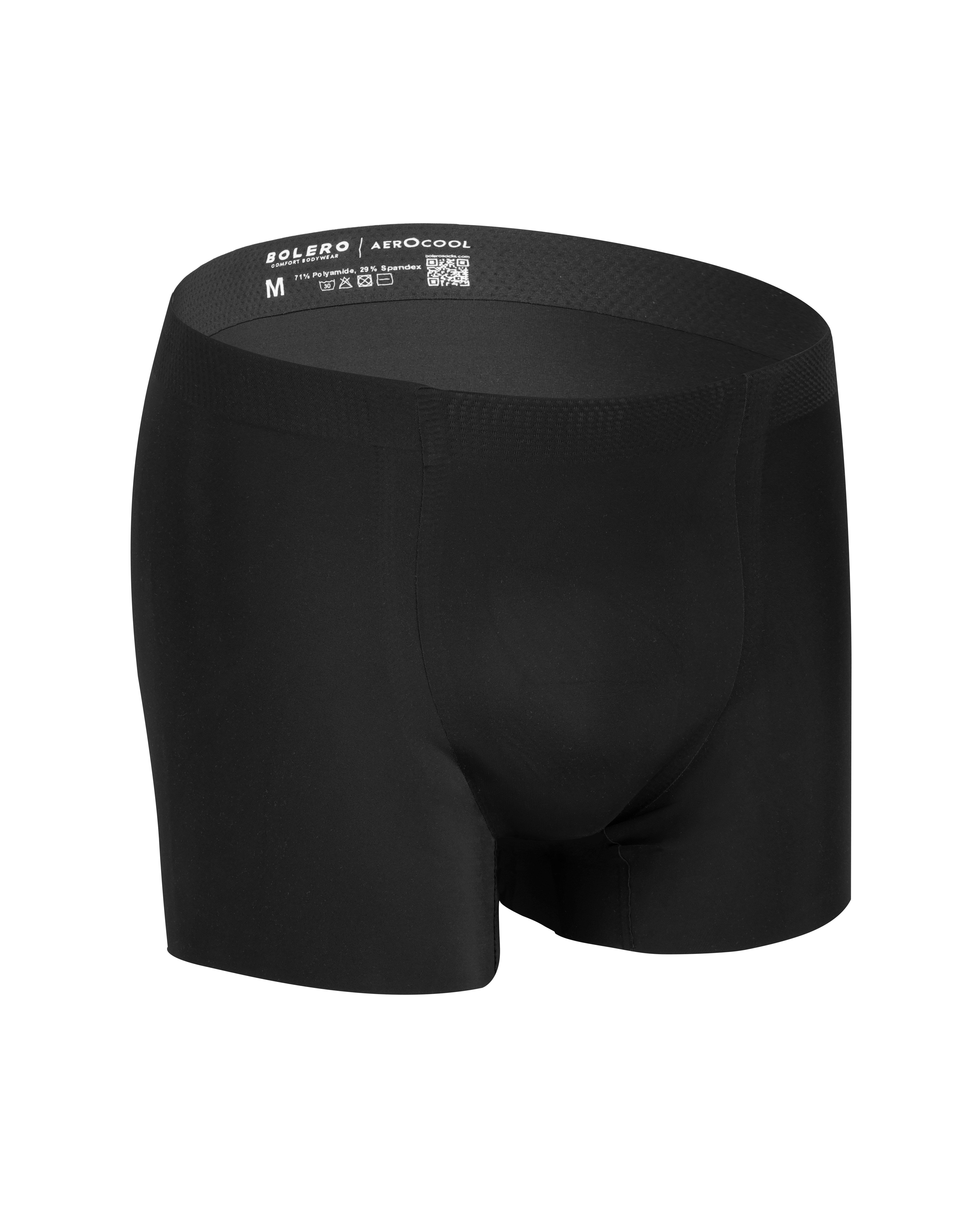Erkek Dikişsiz Aerocool Boxer Siyah