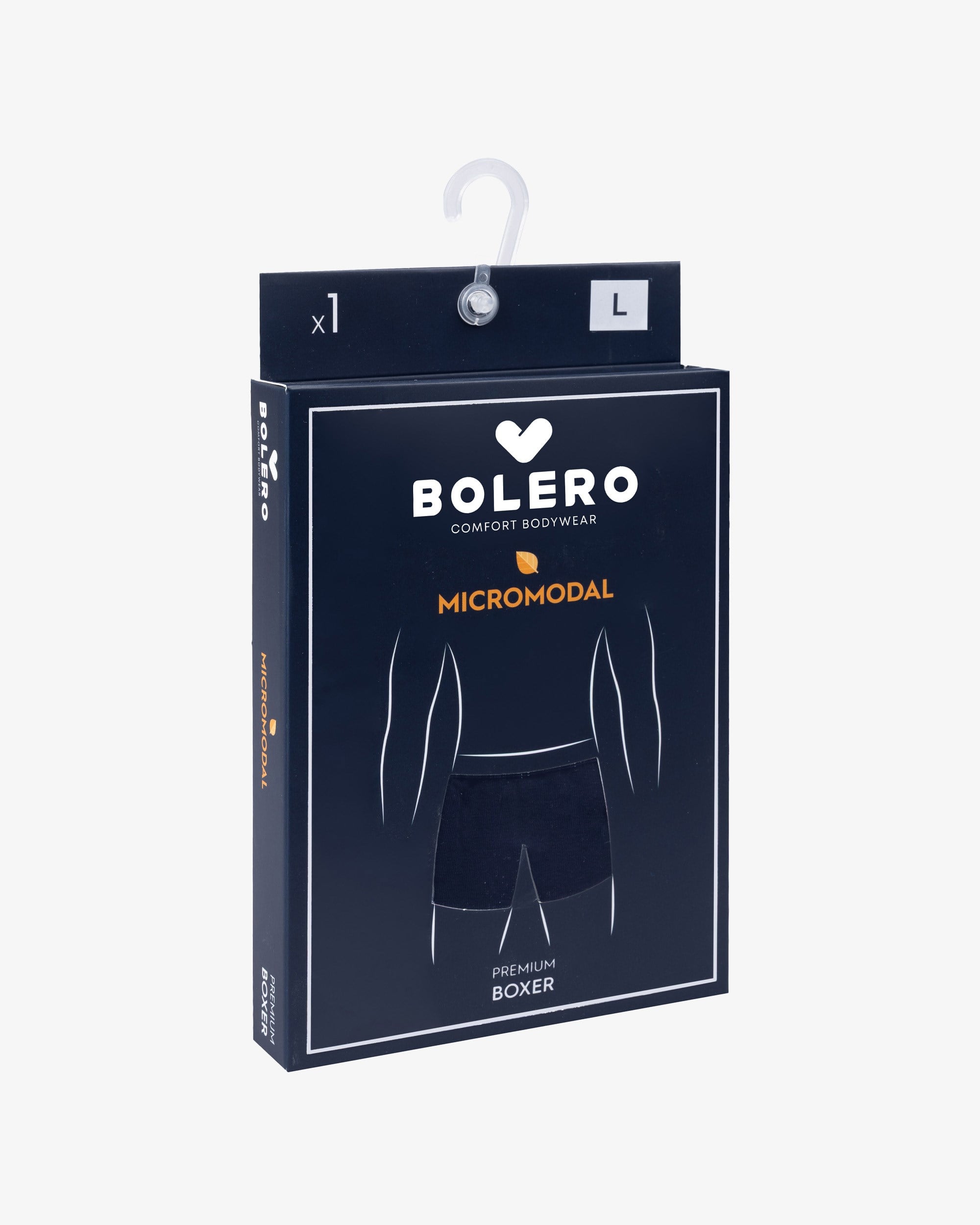 Erkek Premium Micromodal Boxer Lacivert