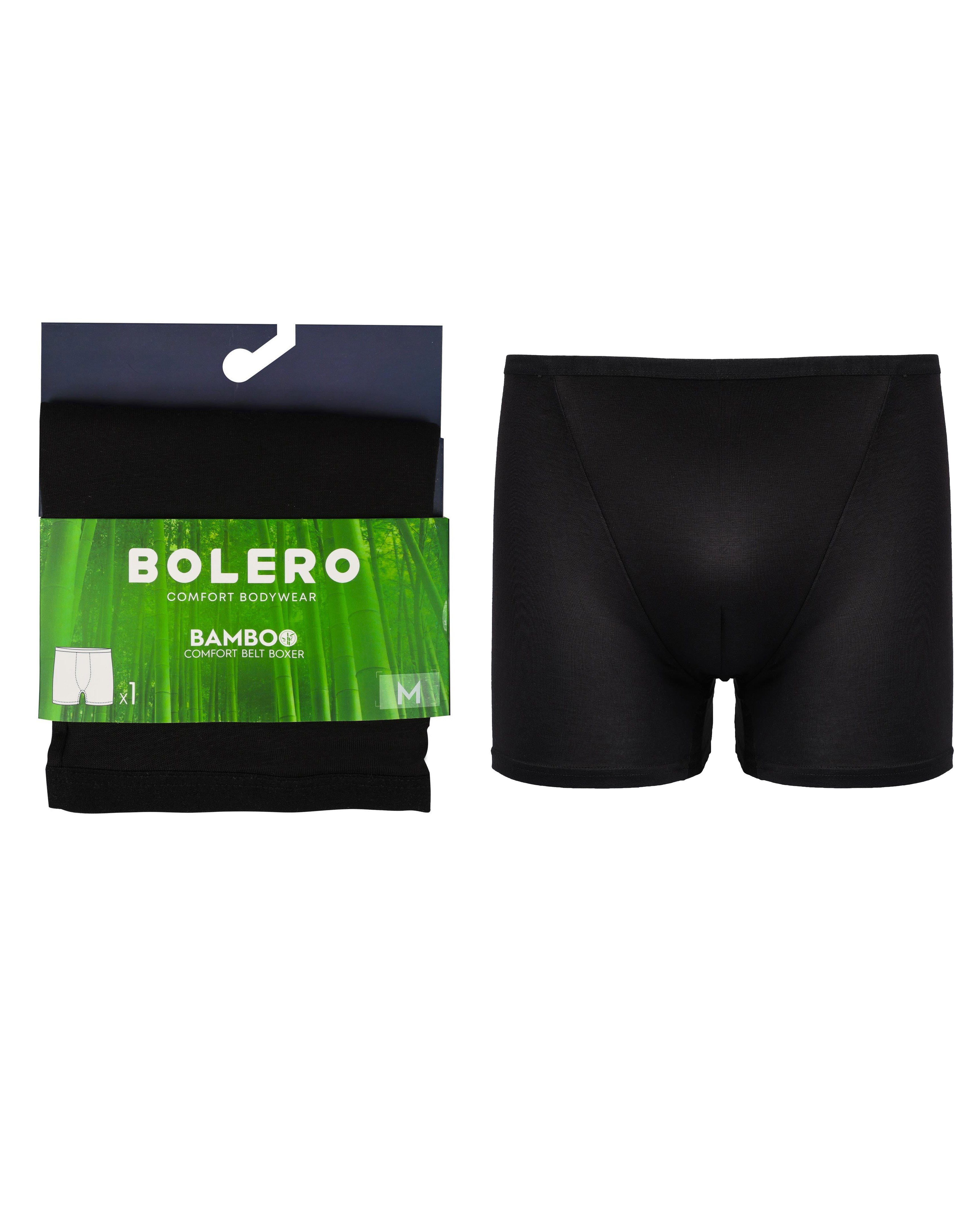 Erkek Rahat Bel Lastikli Bambu Boxer Siyah