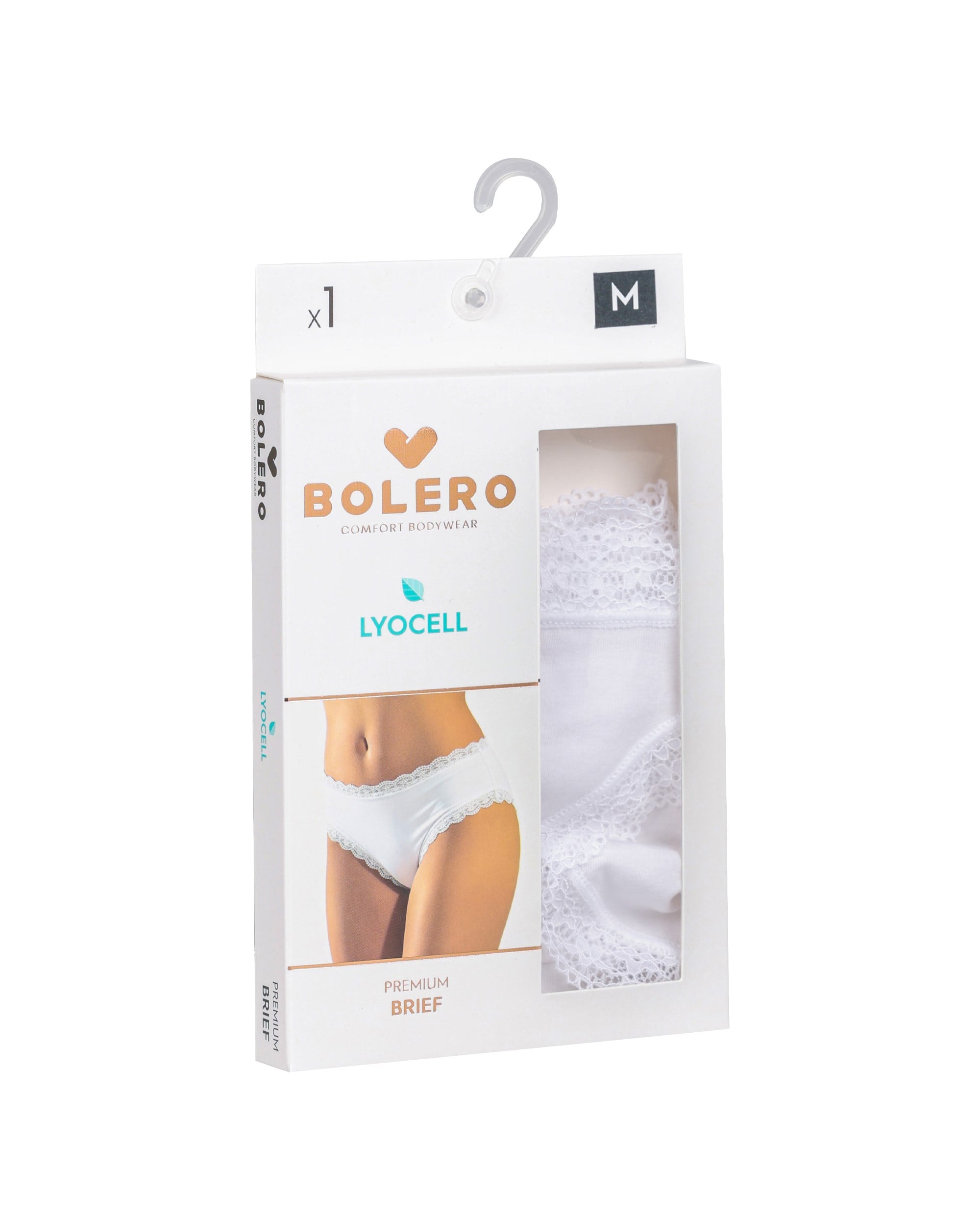 Kadın Premium Lyocel Slip Beyaz