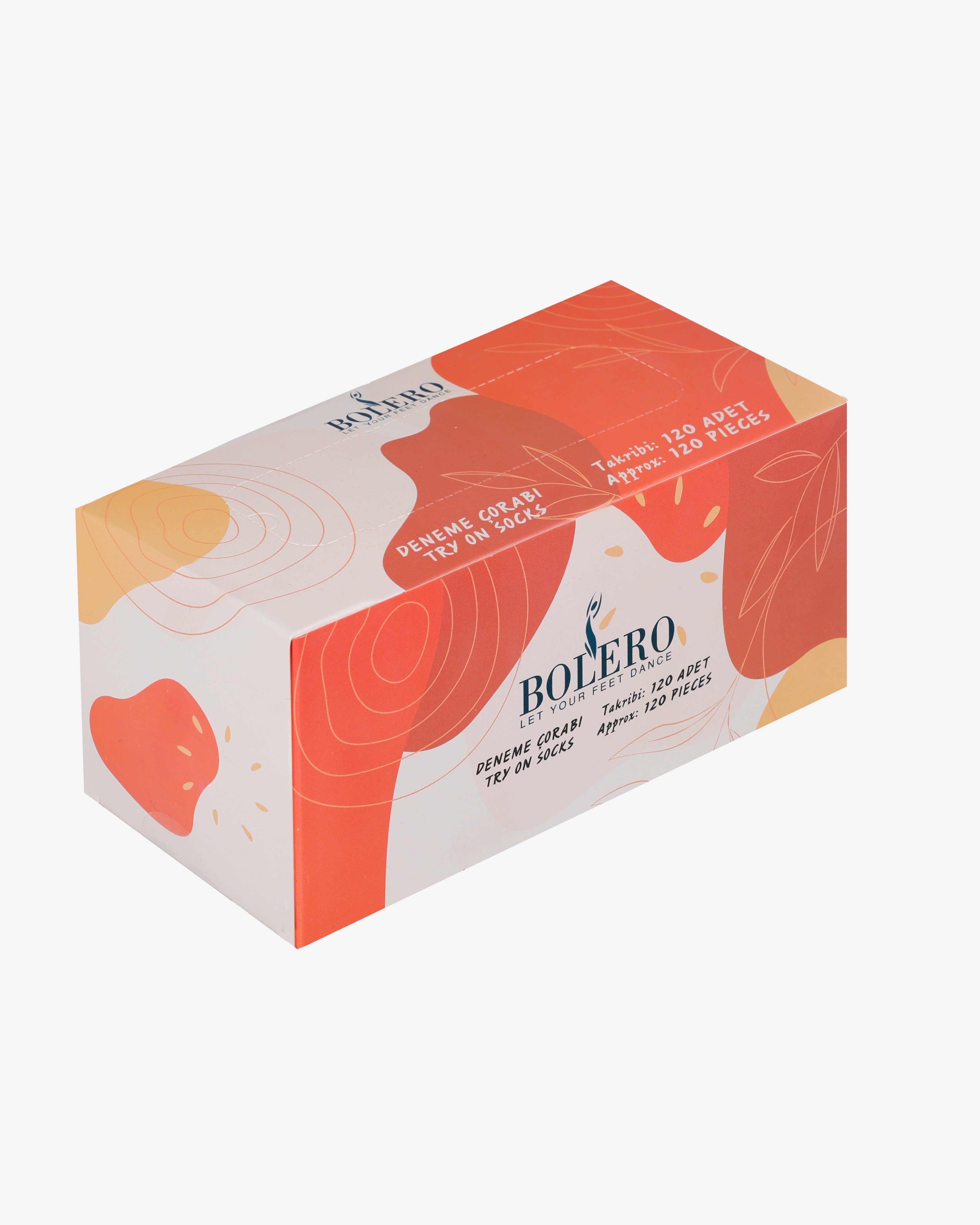 Toptan 120'li Tek Kullanımlık Kullan At Deneme Çorabı-N16