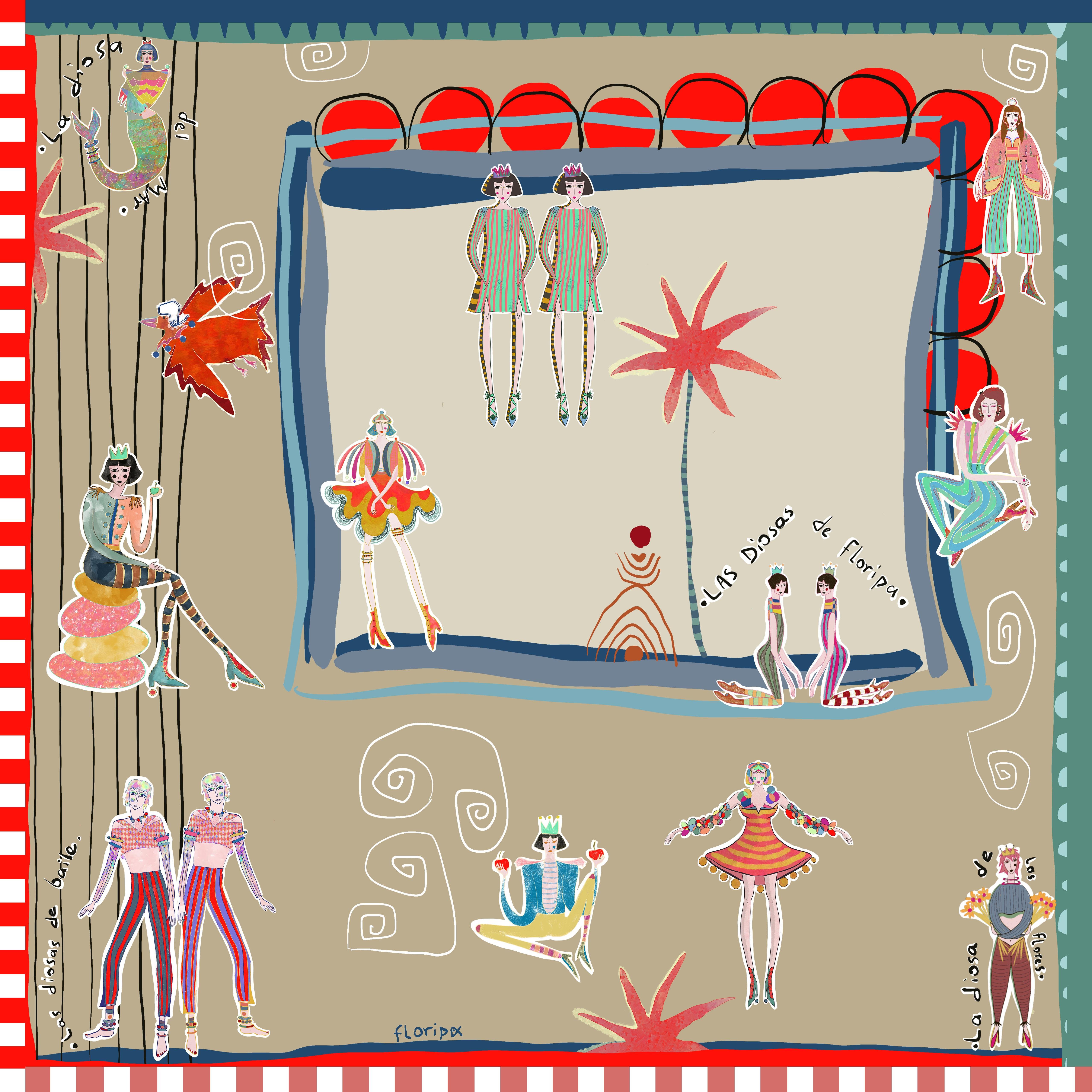 DIOSAS SILK SCARF