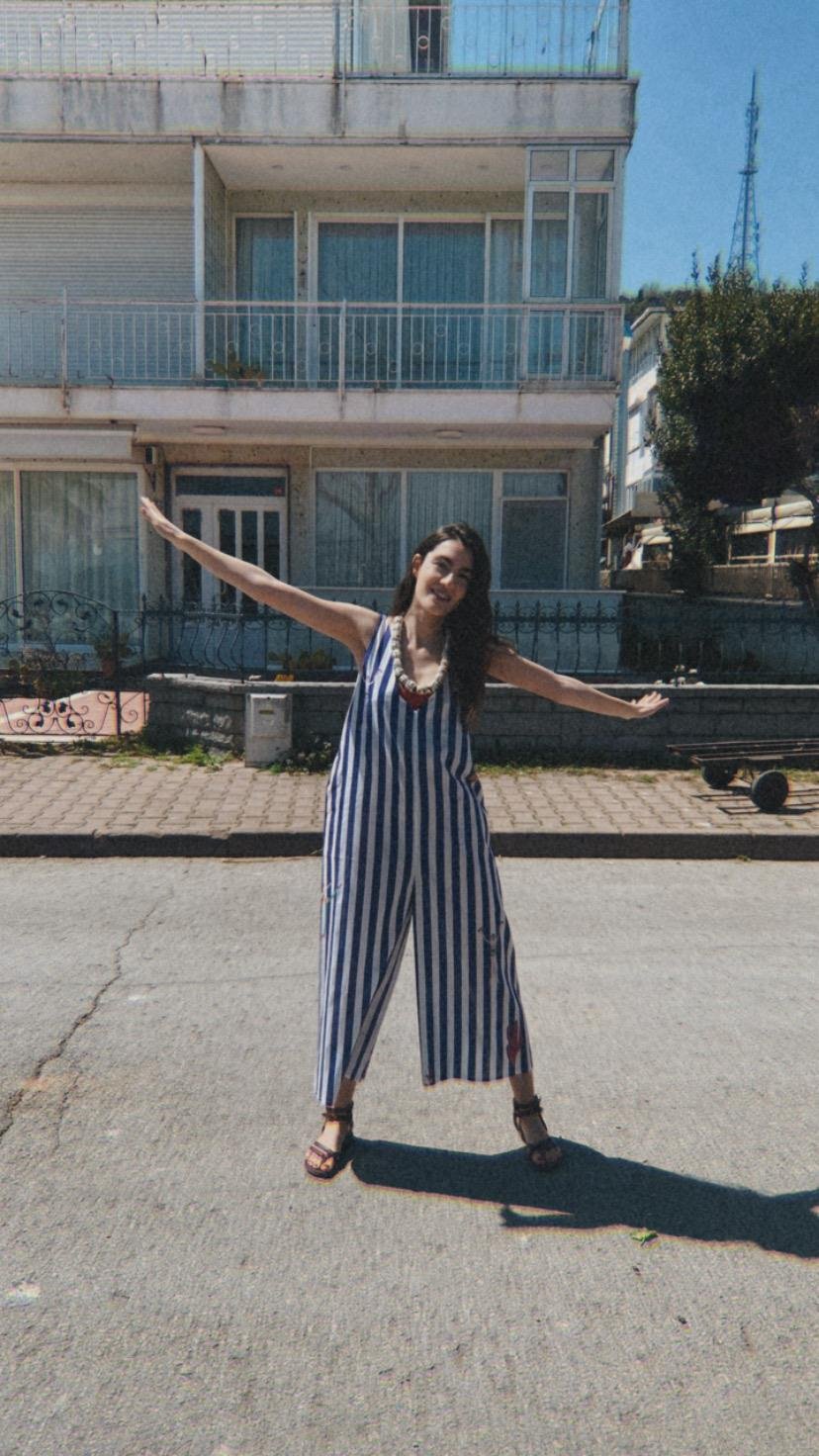 striped city dress
