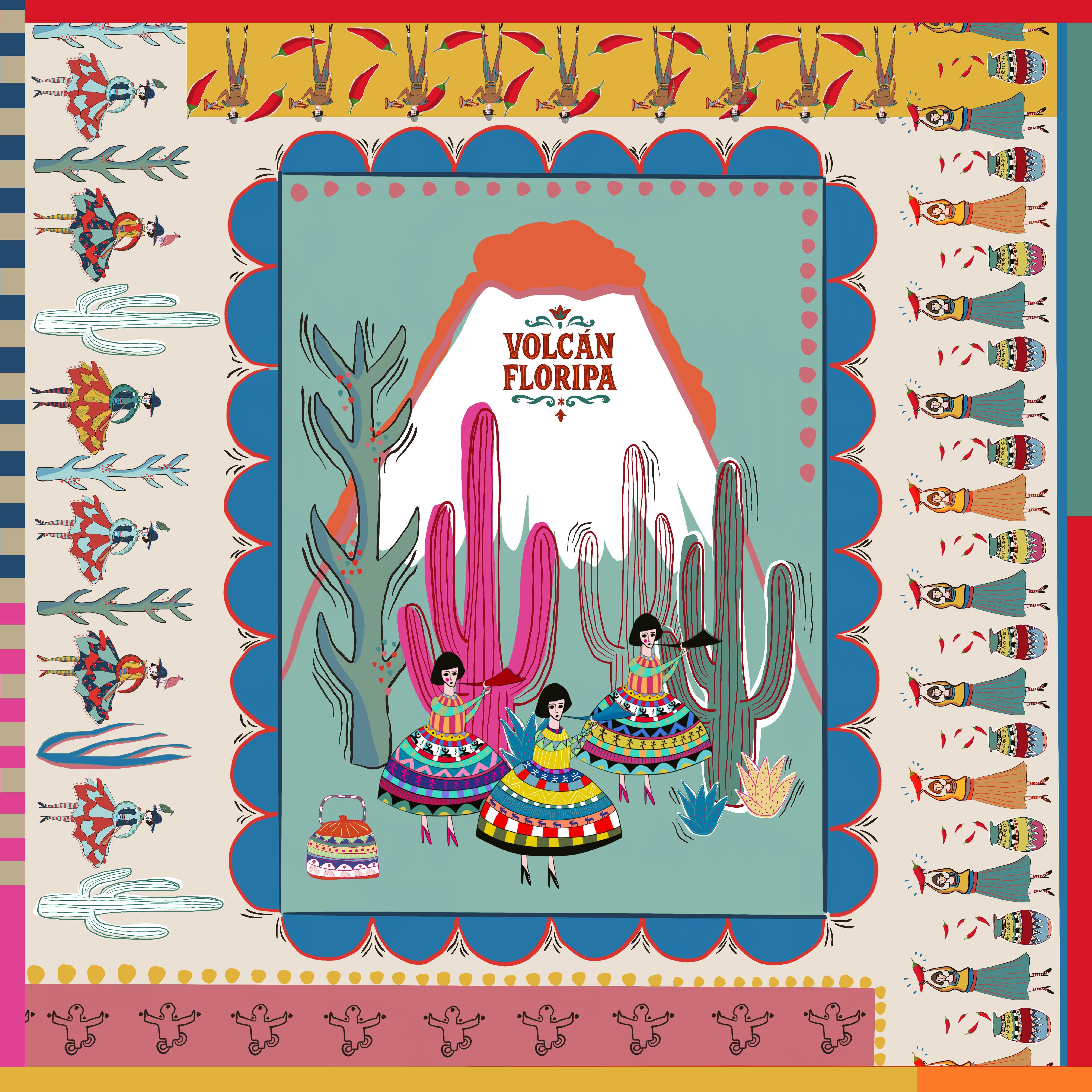Volcan Floripa Silk Scarf