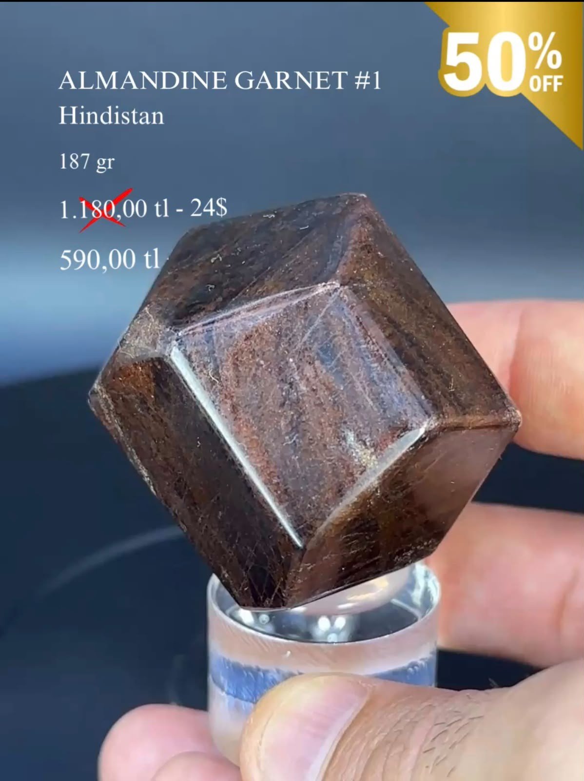 ALMANDİN GARNET 187 GR.