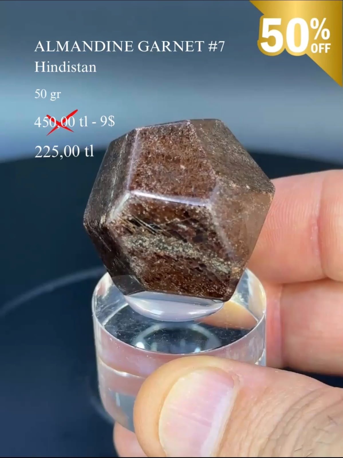ALMANDİN GARNET 50 GR.