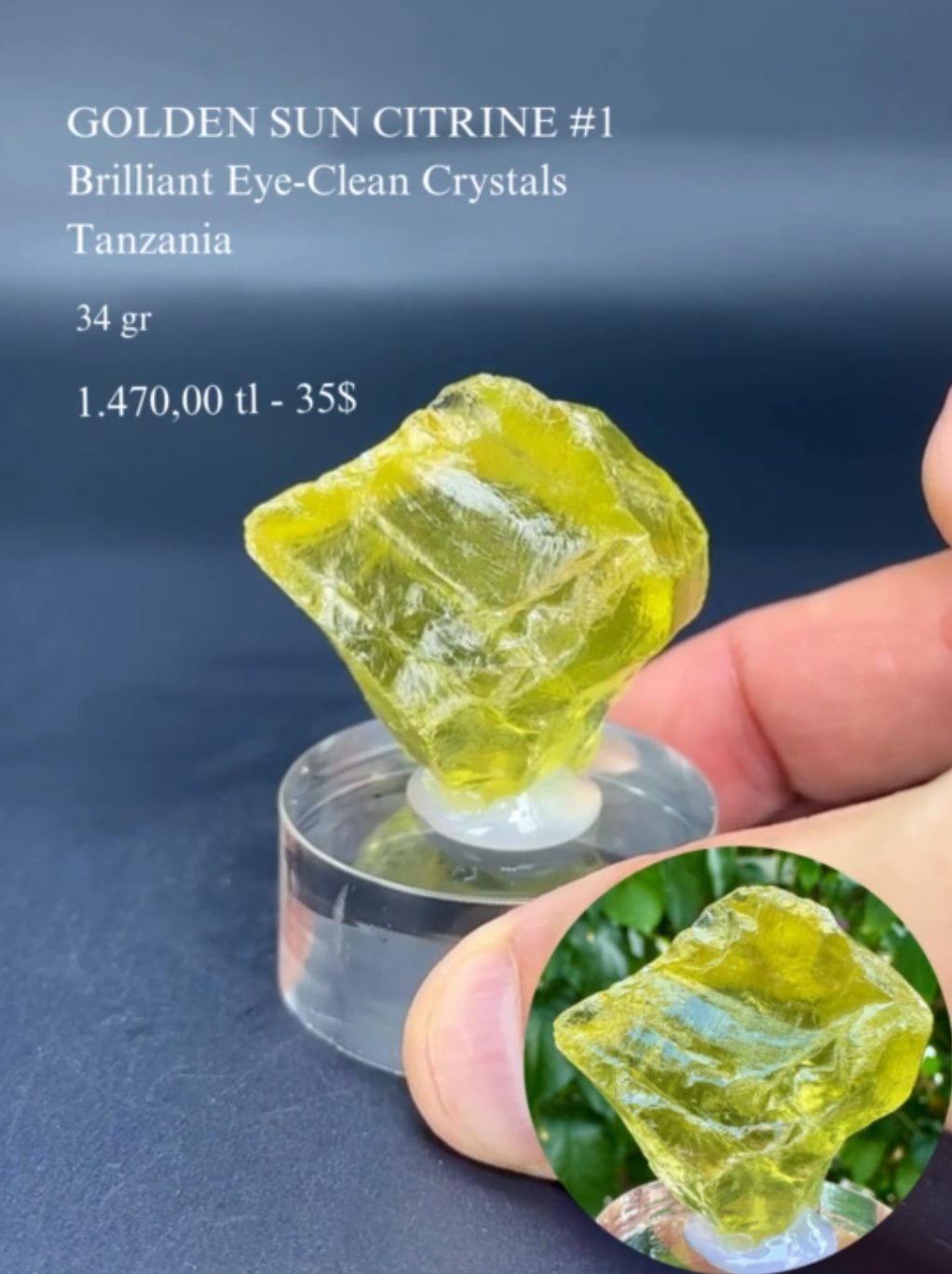 ALTIN GÜNEŞ SİTRİN 34 GR.