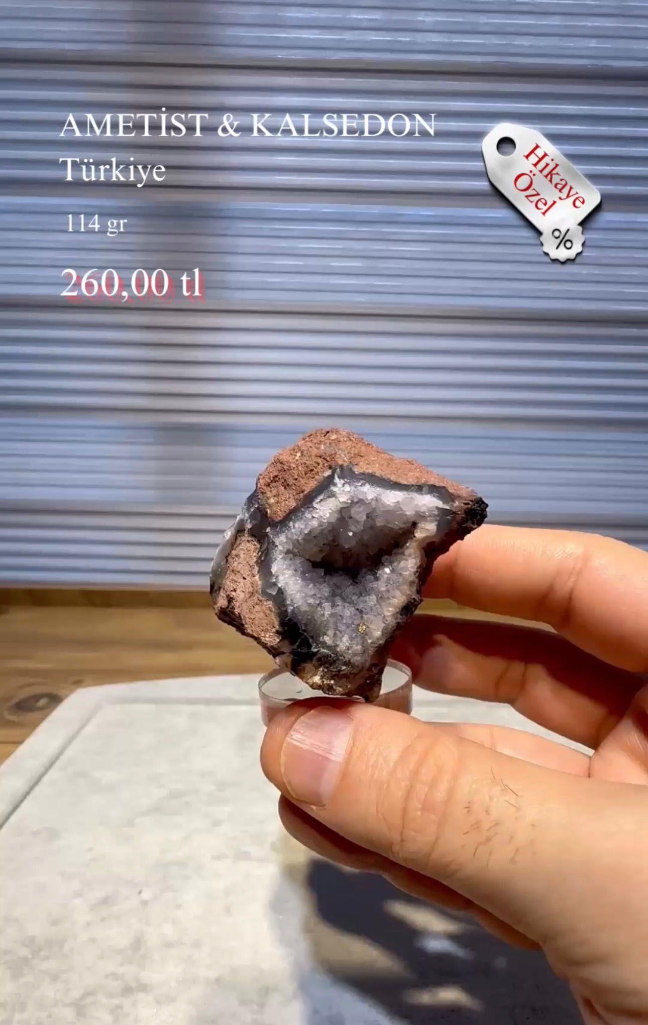 AMETİST & KALSEDON 114 GR.
