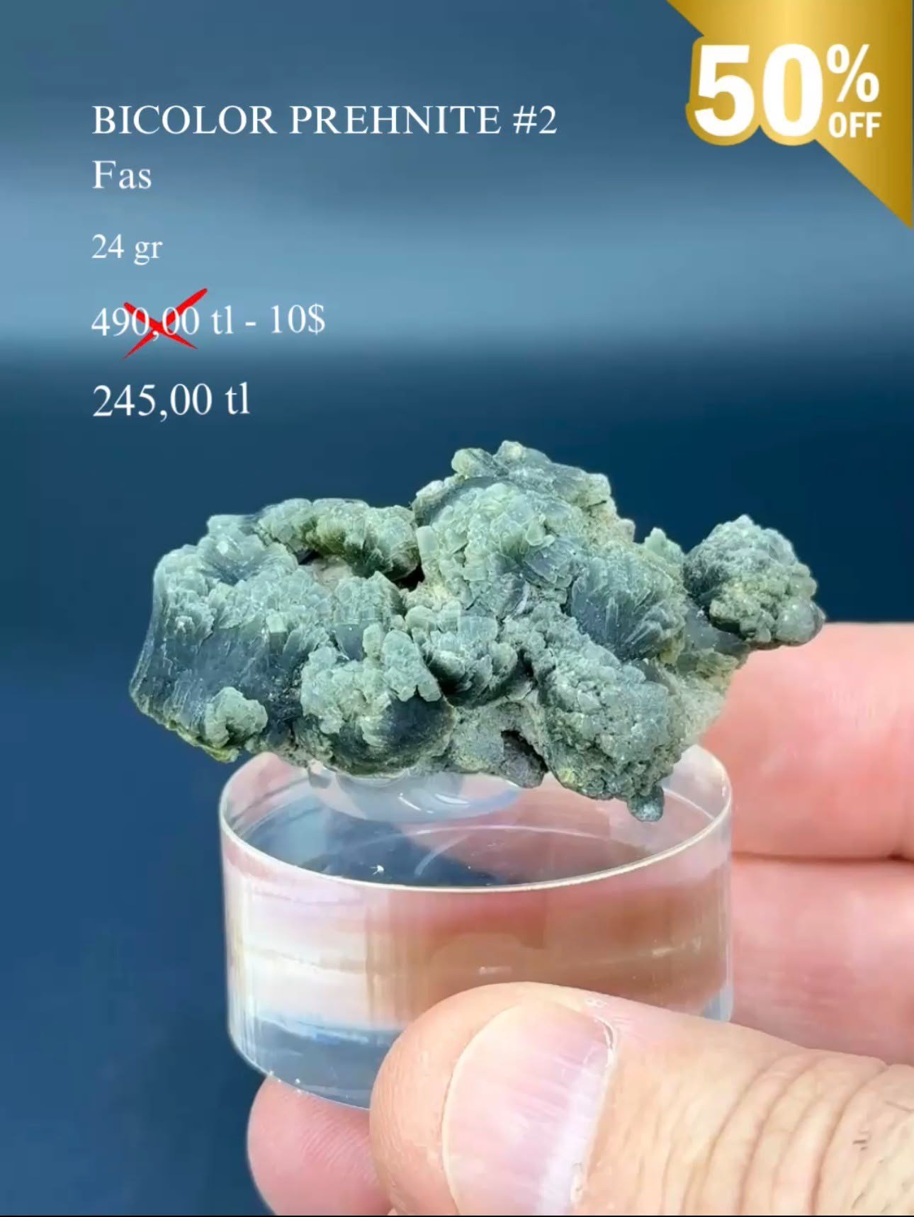 ÇİFT TONLU PREHNİT 24 GR.