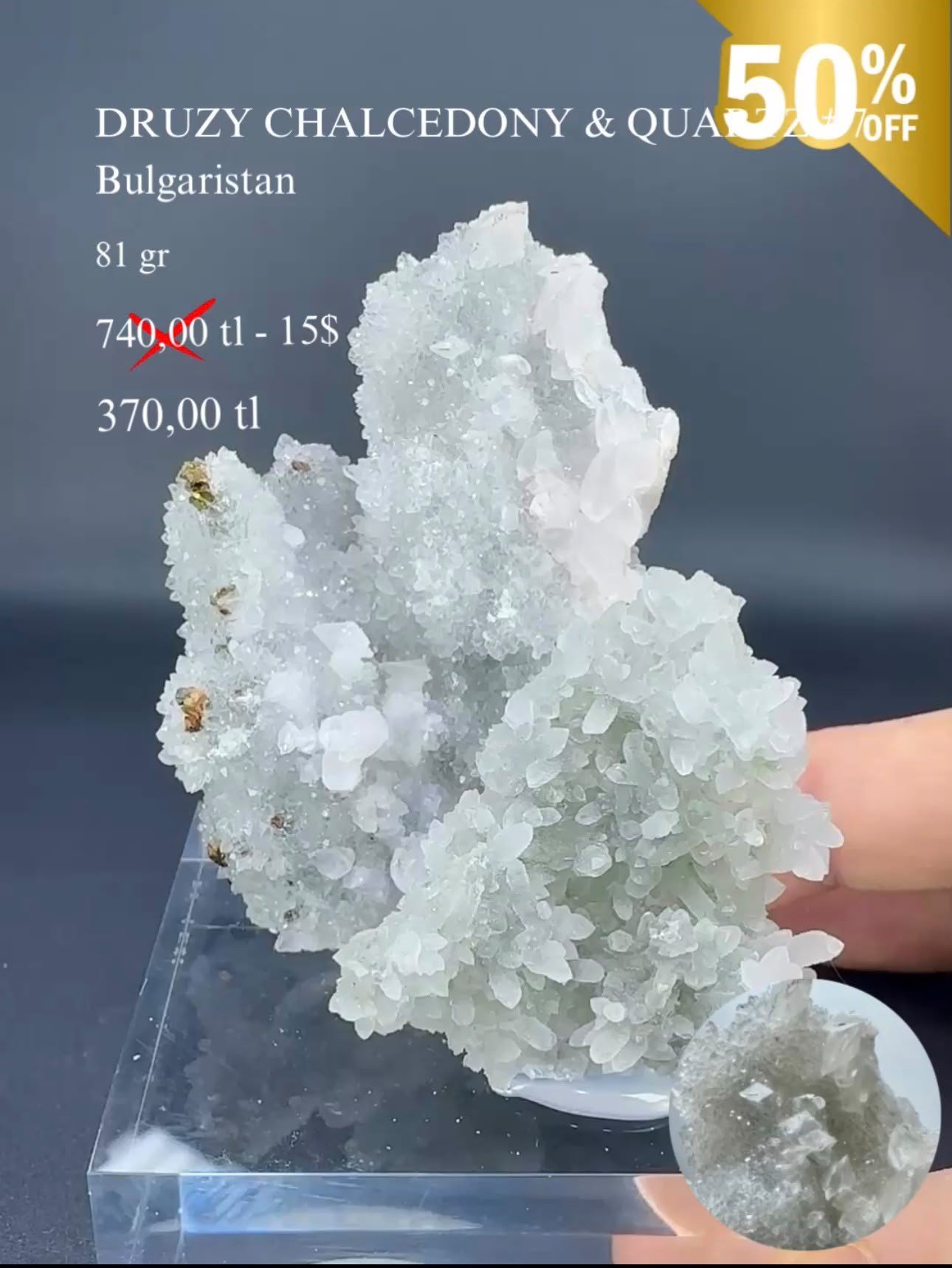 DRUZE KALSEDON 81 GR.
