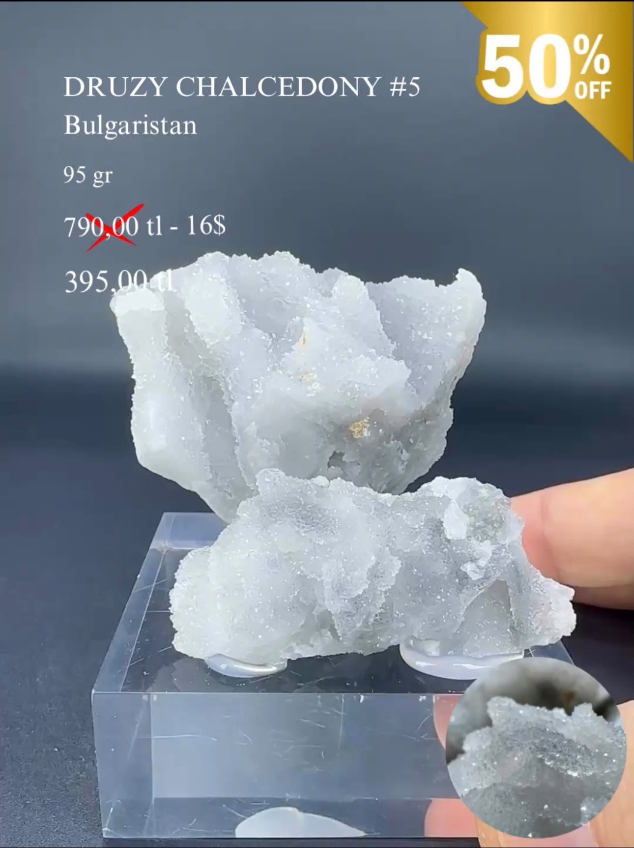 DRUZE KALSEDON 95 GR.