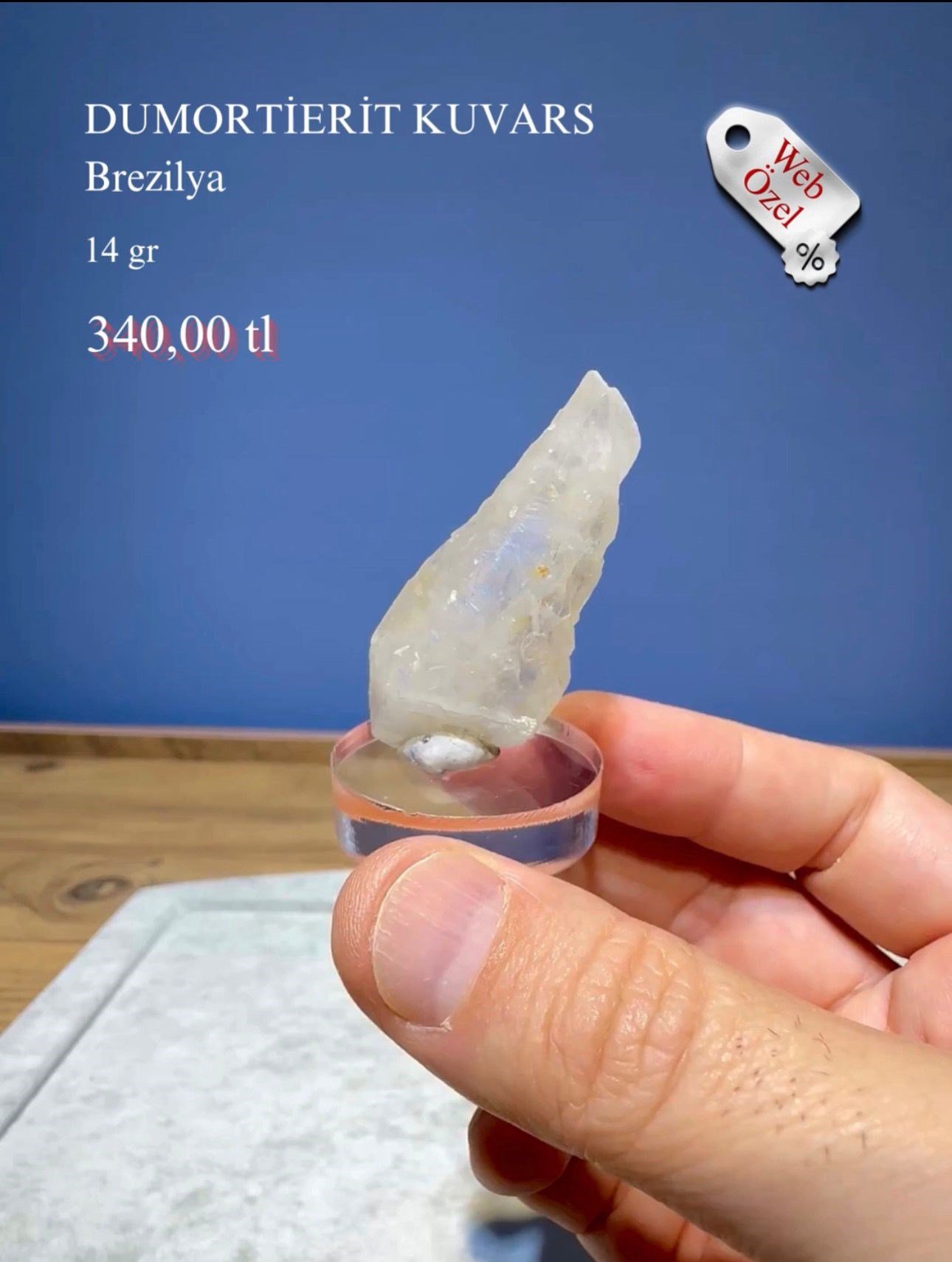 DUMORTIERIT KUVARS 14 GR.