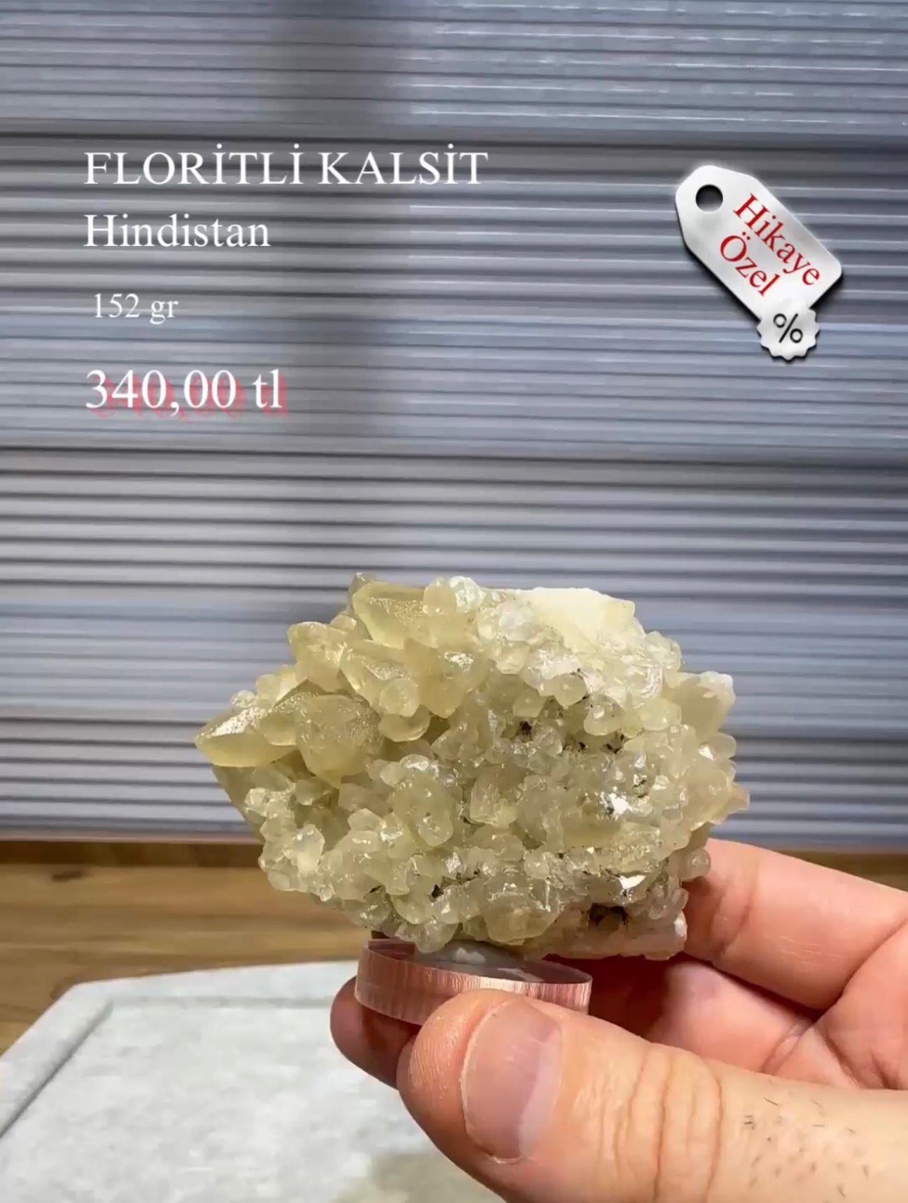 FLORİTLİ KALSİT 152 GR.