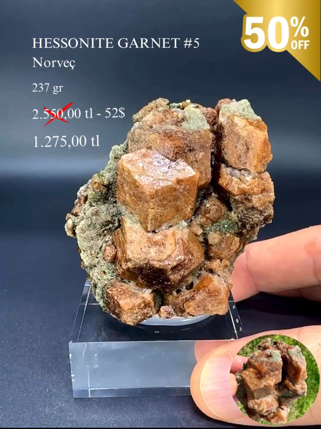 HESSONİT GARNET 237 GR.