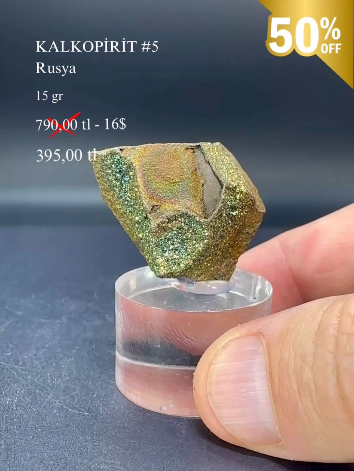 KALKOPİRİT 15 GR.