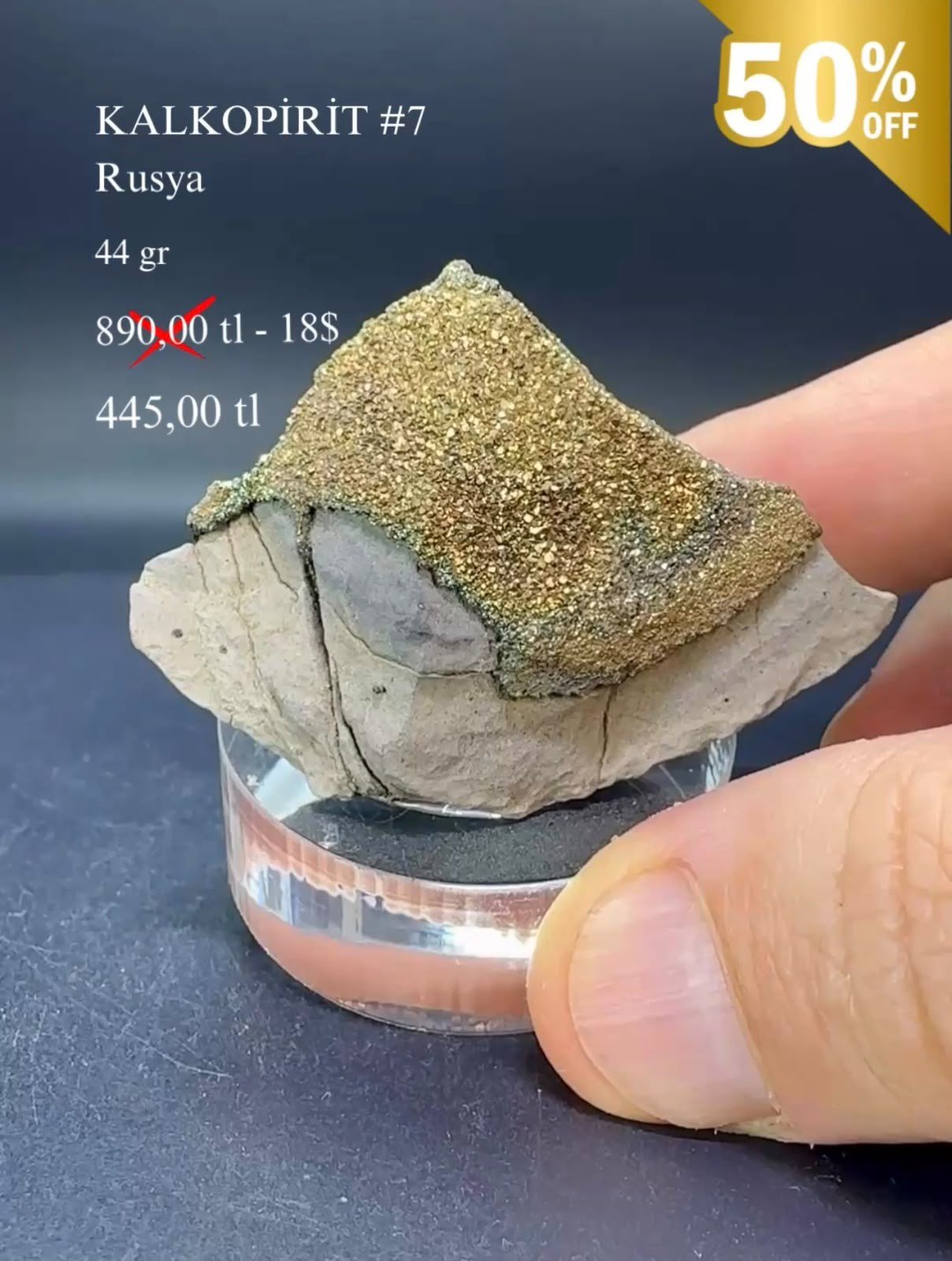 KALKOPİRİT 44 GR.