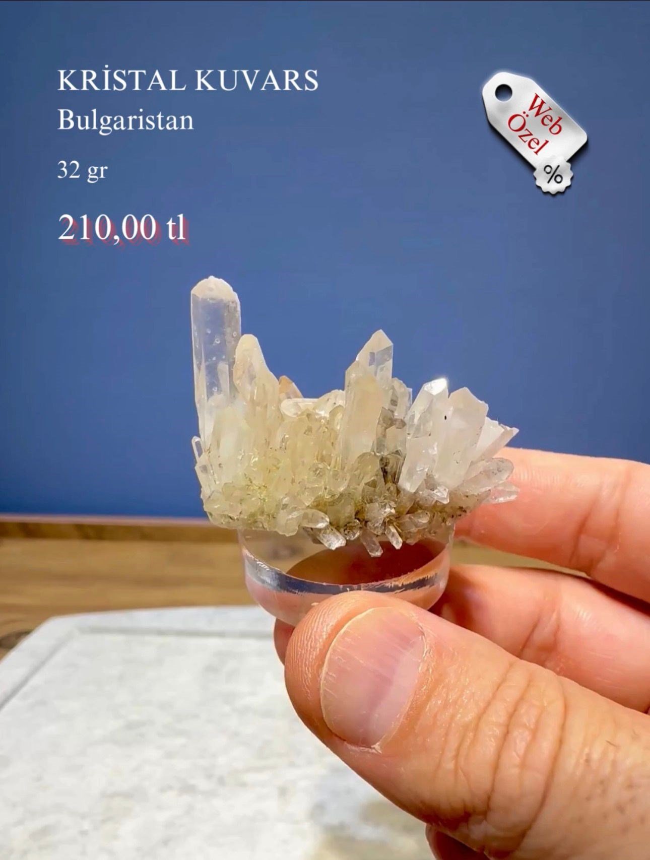 KRİSTAL KUVARS 32 GR.