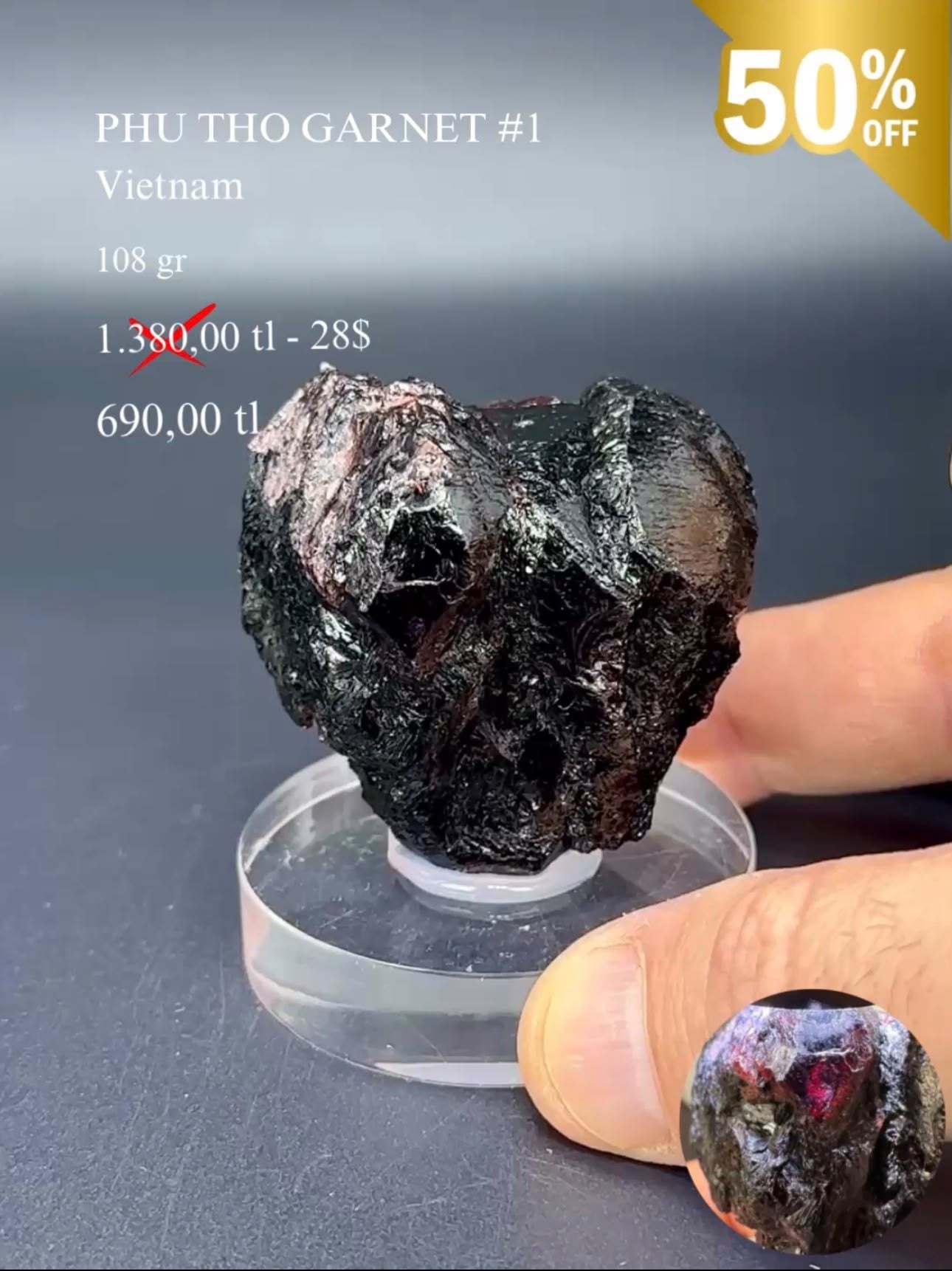 PHU THO GARNET 108 GR.