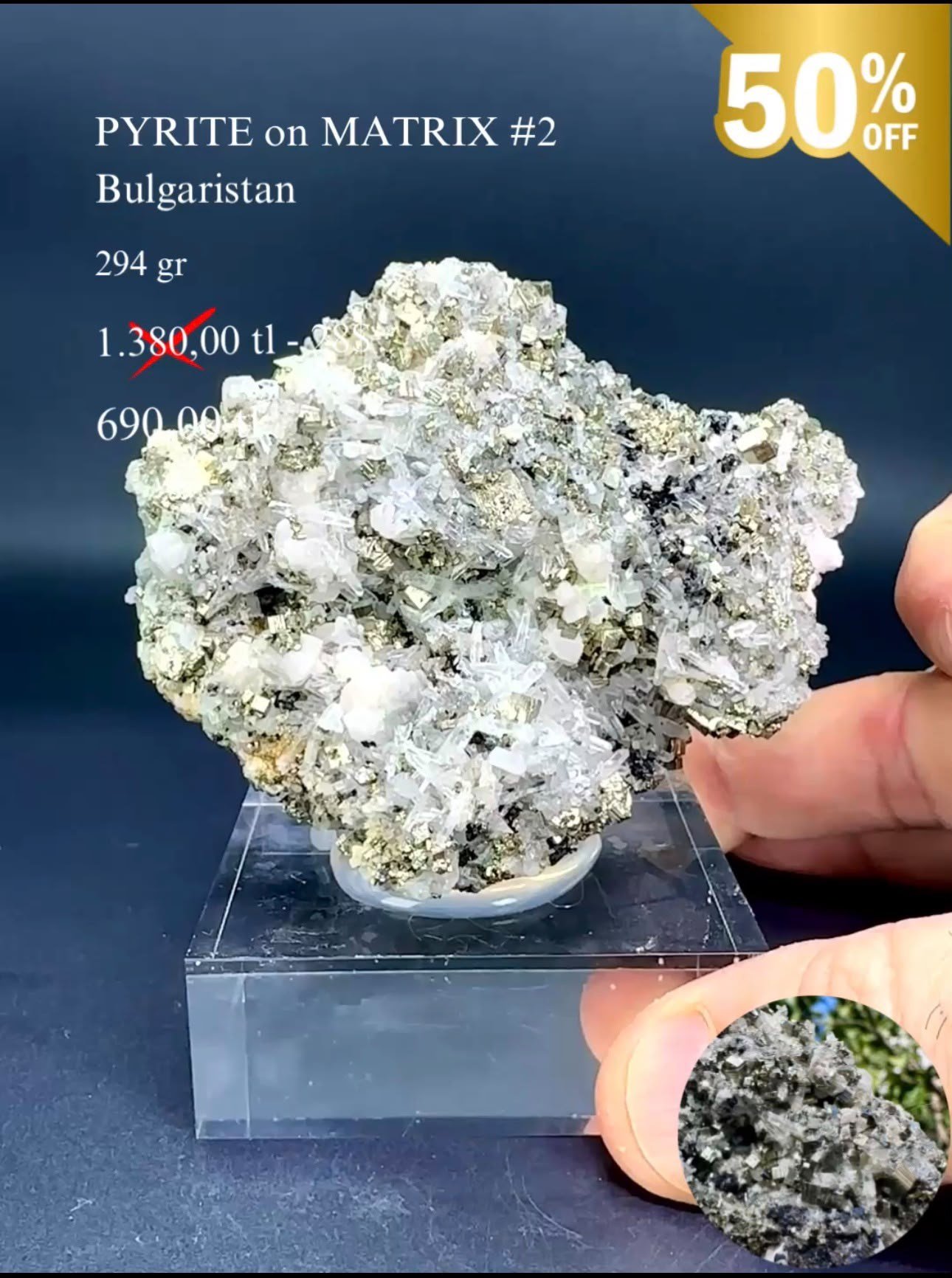 PİRİT & KALSİT 294 GR.