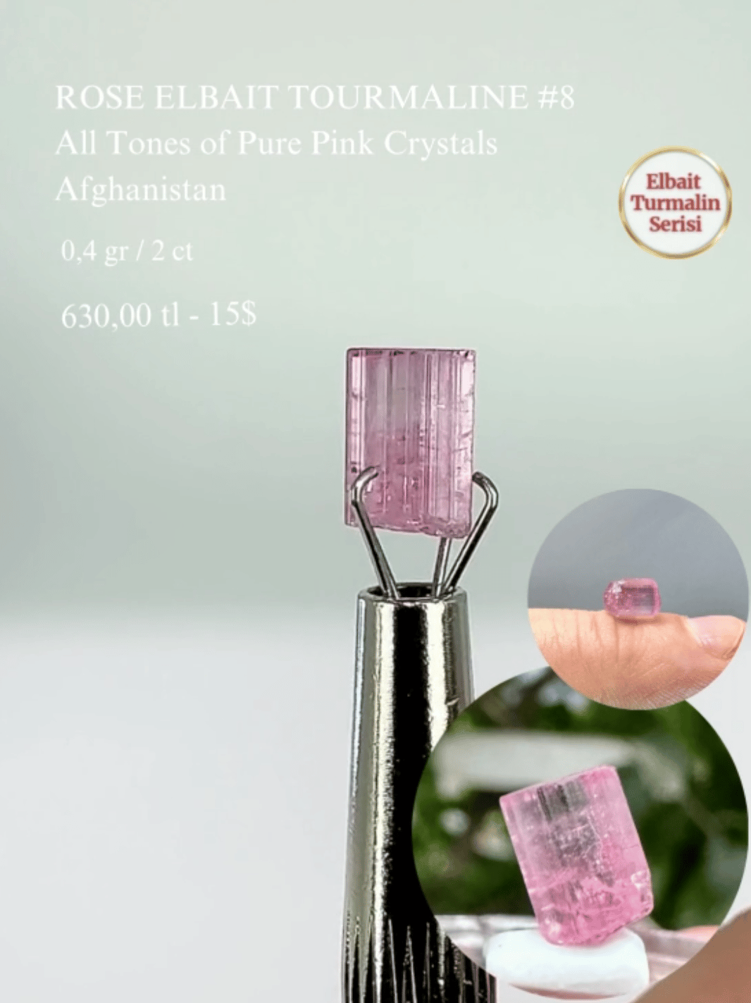 ROSE TURMALİN 0,4 GR.