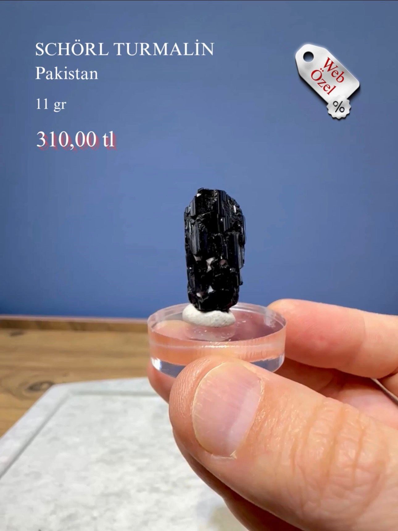 SCHÖRL TURMALİN 11 GR.
