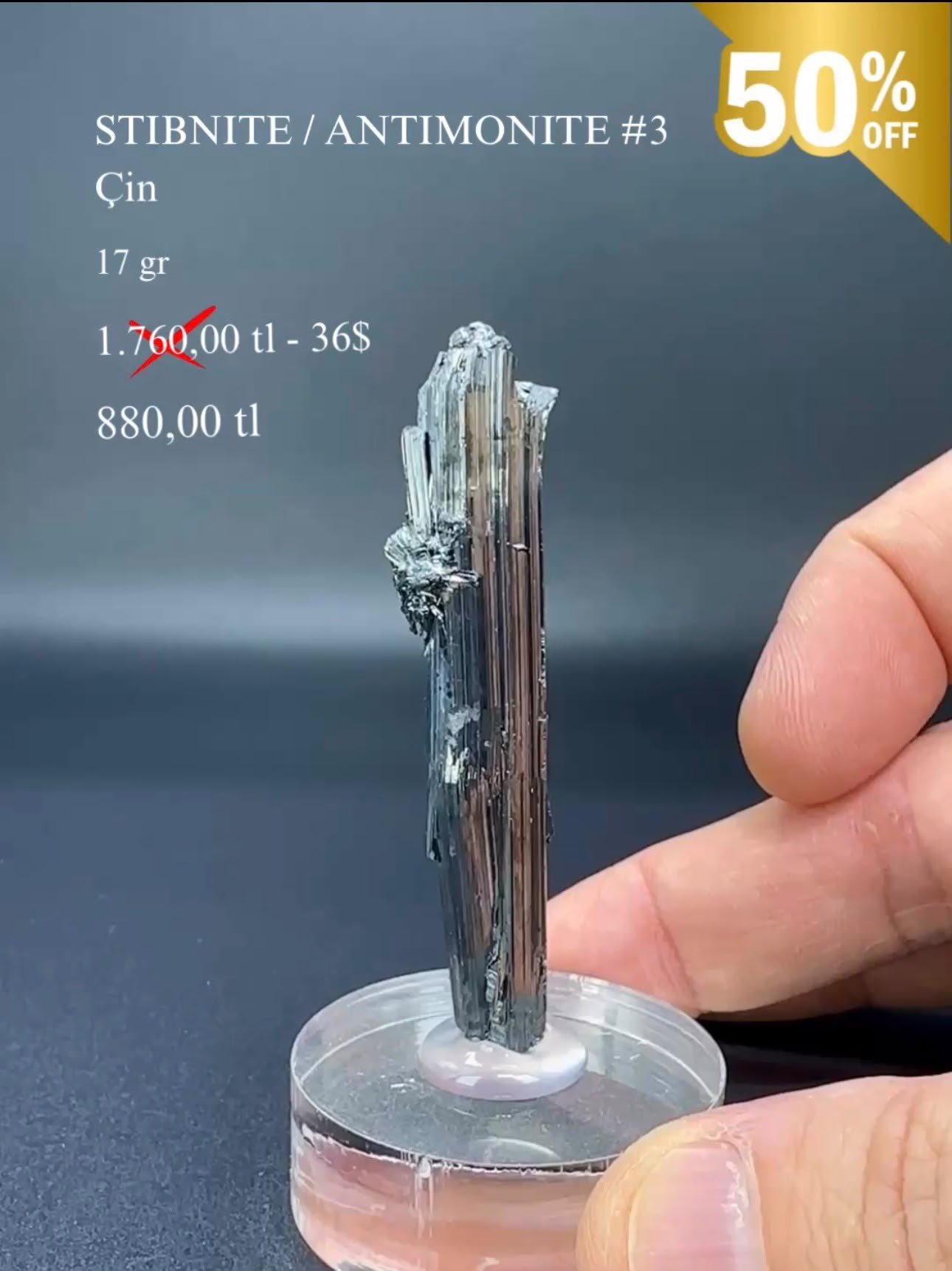STİBNİT / ANTİMONİT 10 GR.