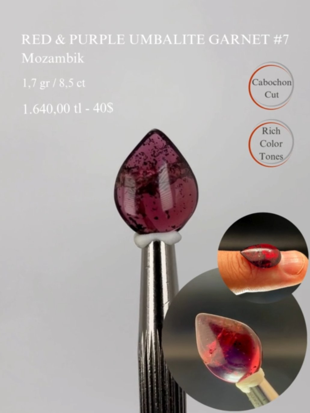 UMBALİT GARNET 1,7 GR.