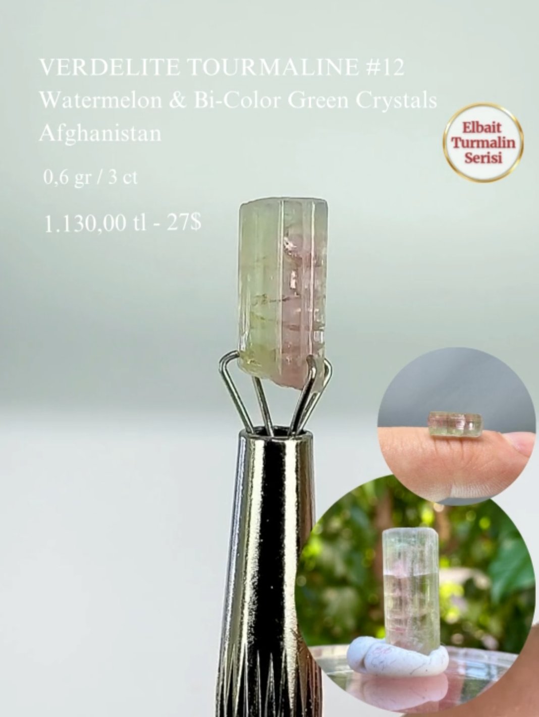 VERDELİT TURMALİN 0,6 GR.