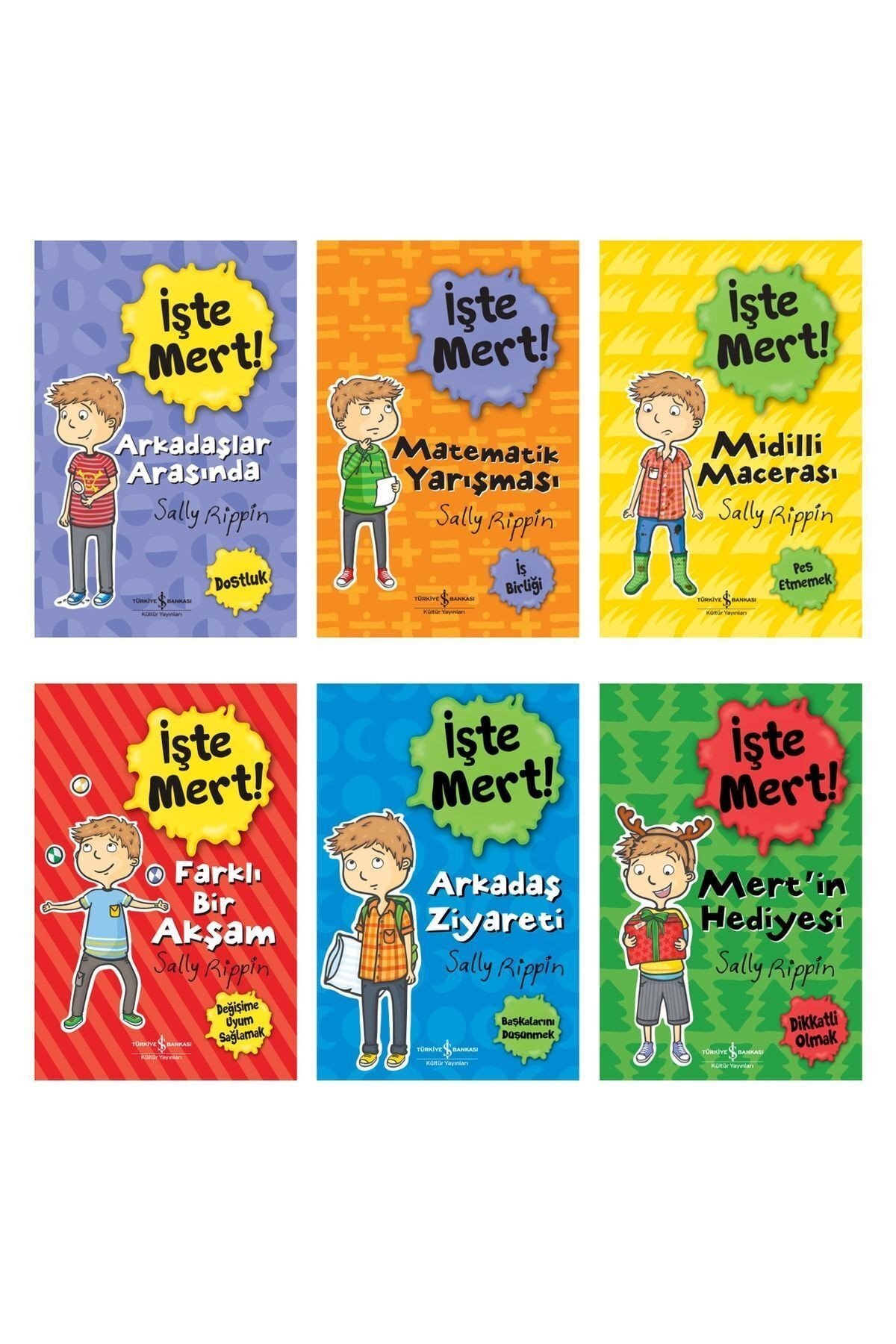 Işte Mert! Değerler Eğitimi Serisi 6 Kitaplık Set (7-12)