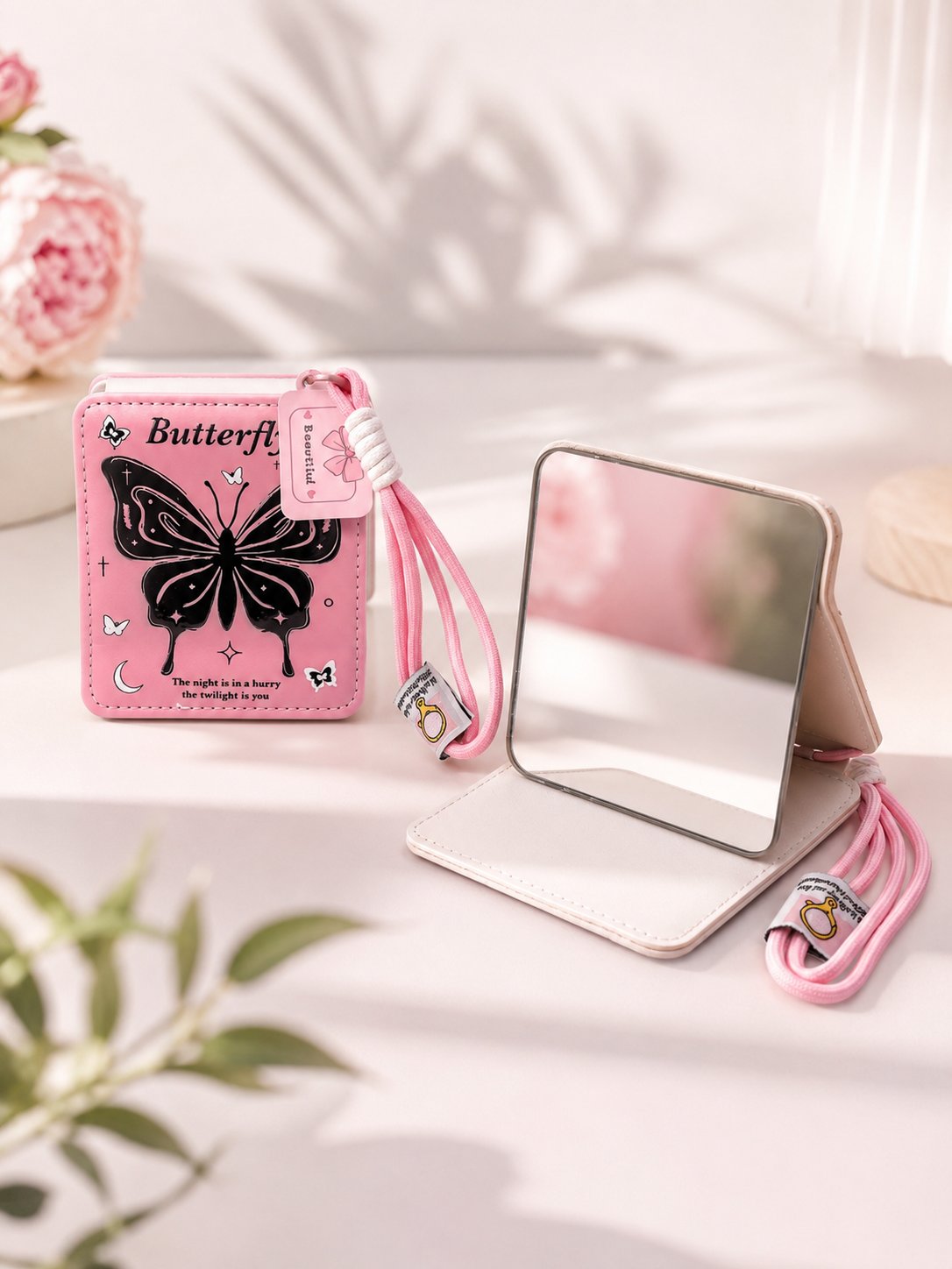 KELEBEK DEFTER PEMBE AYNA X12
