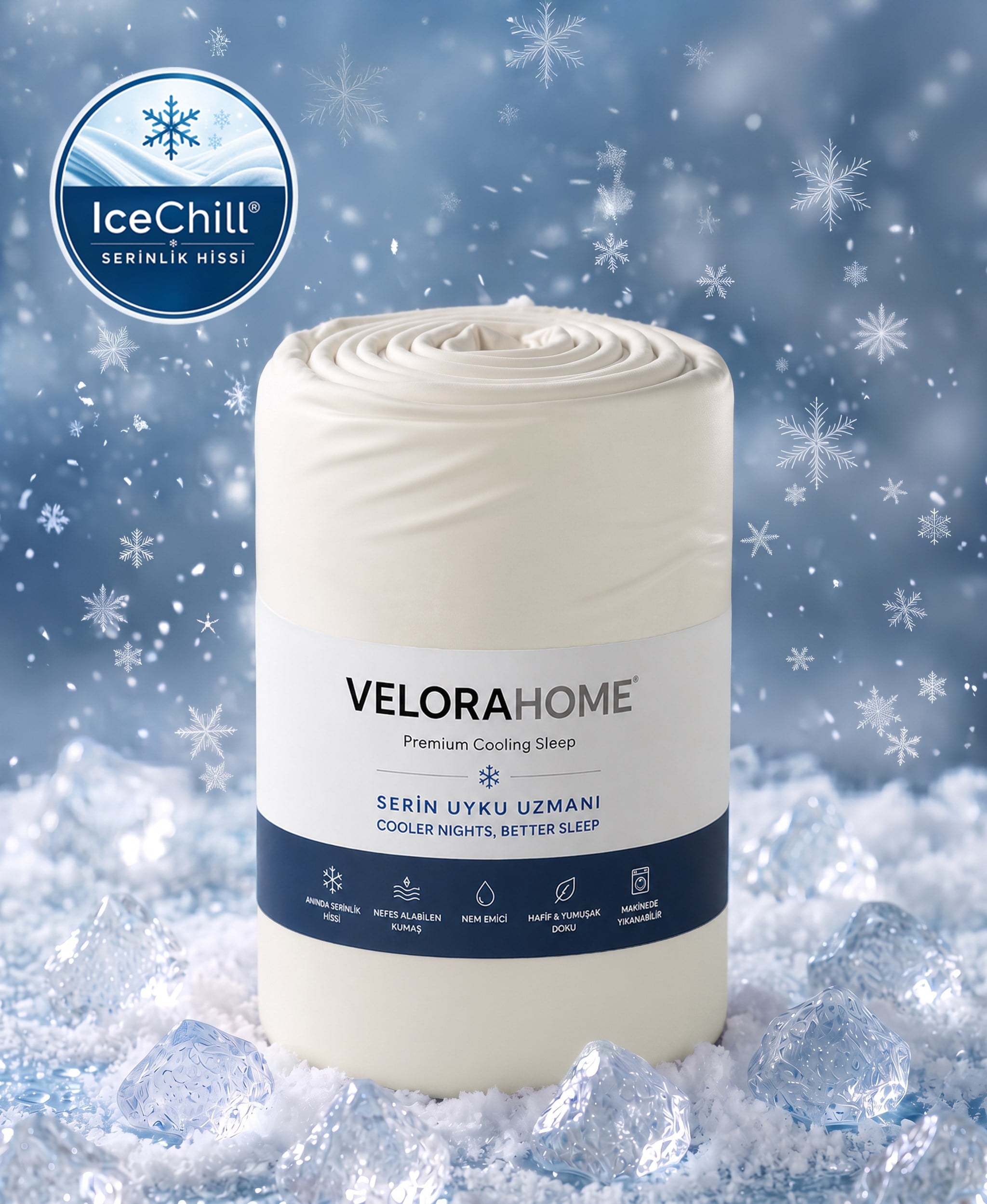  IceChill Cooling Lastikli Çarşaf