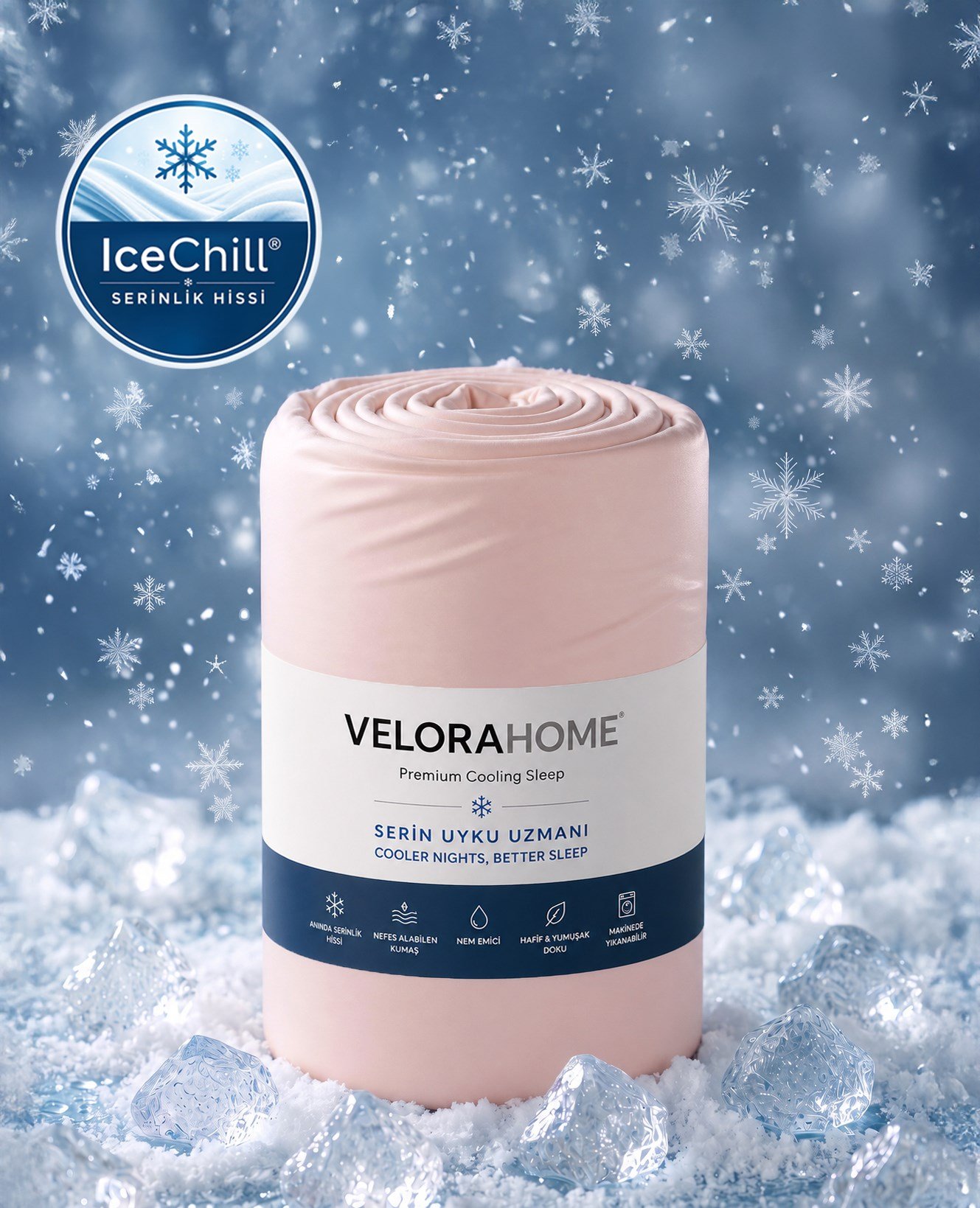  IceChill Cooling Lastikli Çarşaf