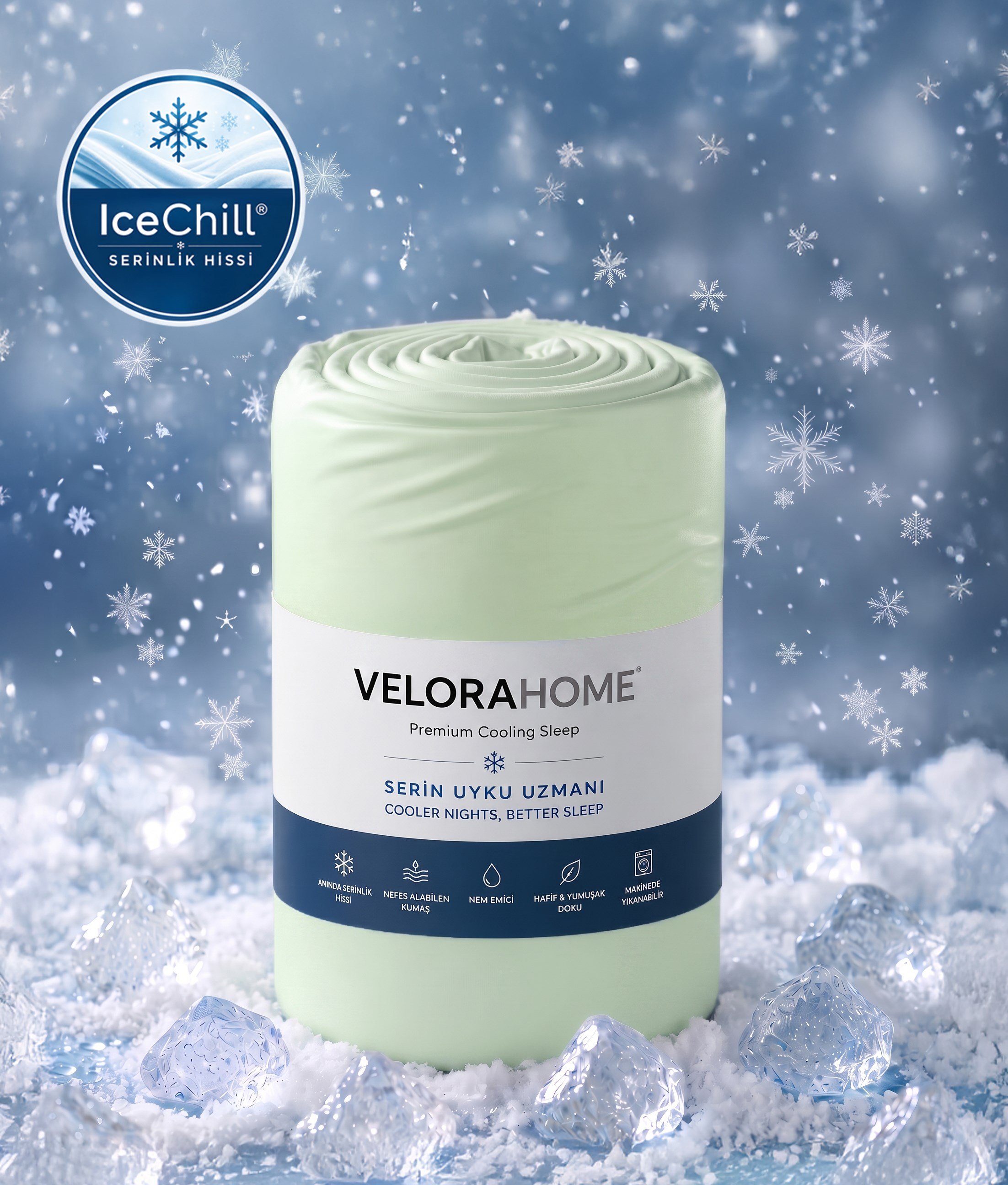  IceChill Cooling Lastikli Çarşaf