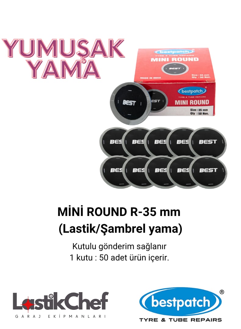 MİNİ ROUND R-35 mm (Lastik/Şambrel yama)