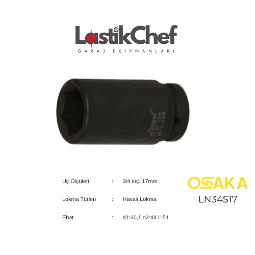 Osaka 17 mm 3/4  Lokma