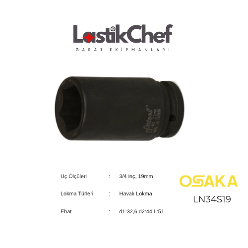 Osaka 19 mm 3/4 Lokma