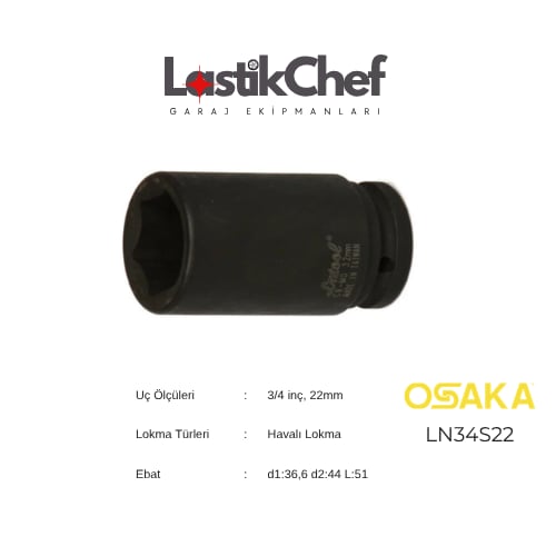 Osaka 22 mm 3/4 Lokma
