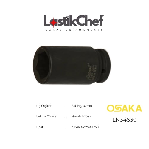 Osaka 30 mm 3/4 Lokma