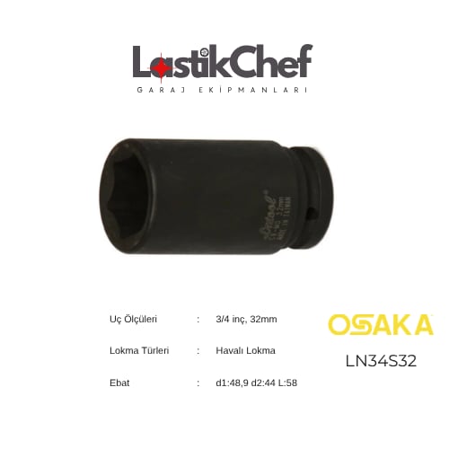 Osaka 32 mm 3/4 Lokma