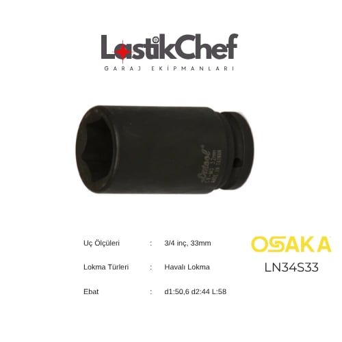Osaka 33 mm 3/4 Lokma