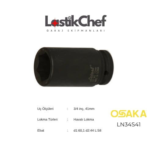Osaka 41 mm 3/4 Lokma