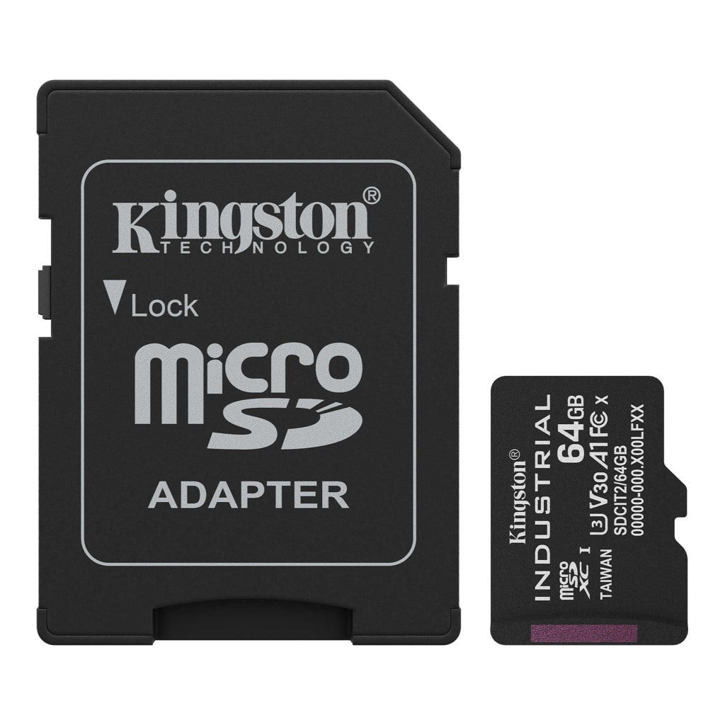 Kingston SDCIT2/64GB microSDHC Industrial C10 A1 pSLC Ca