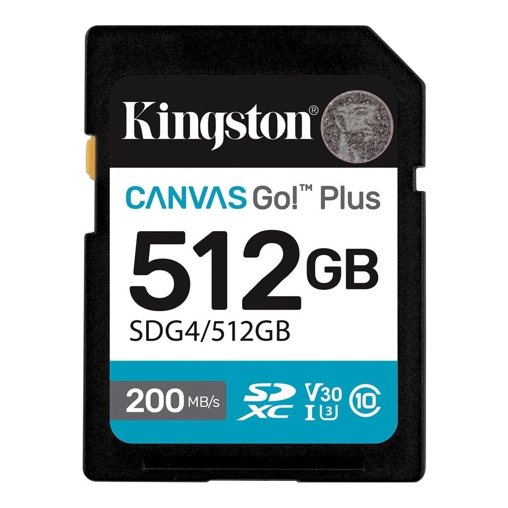 Kingston SDG4/512GB Canvas Go Plus SDXC SD Gen4